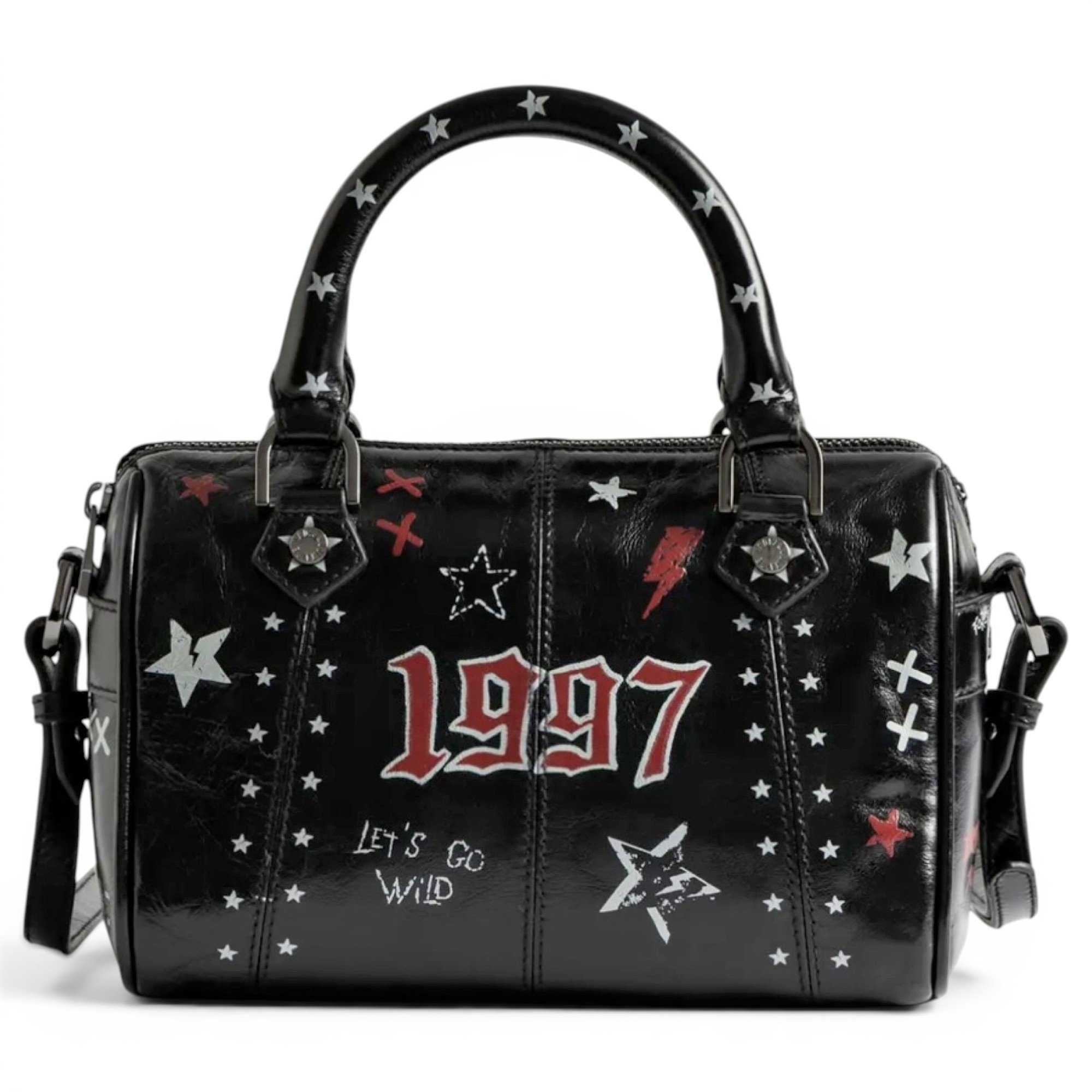 Sunny leather bowling bag