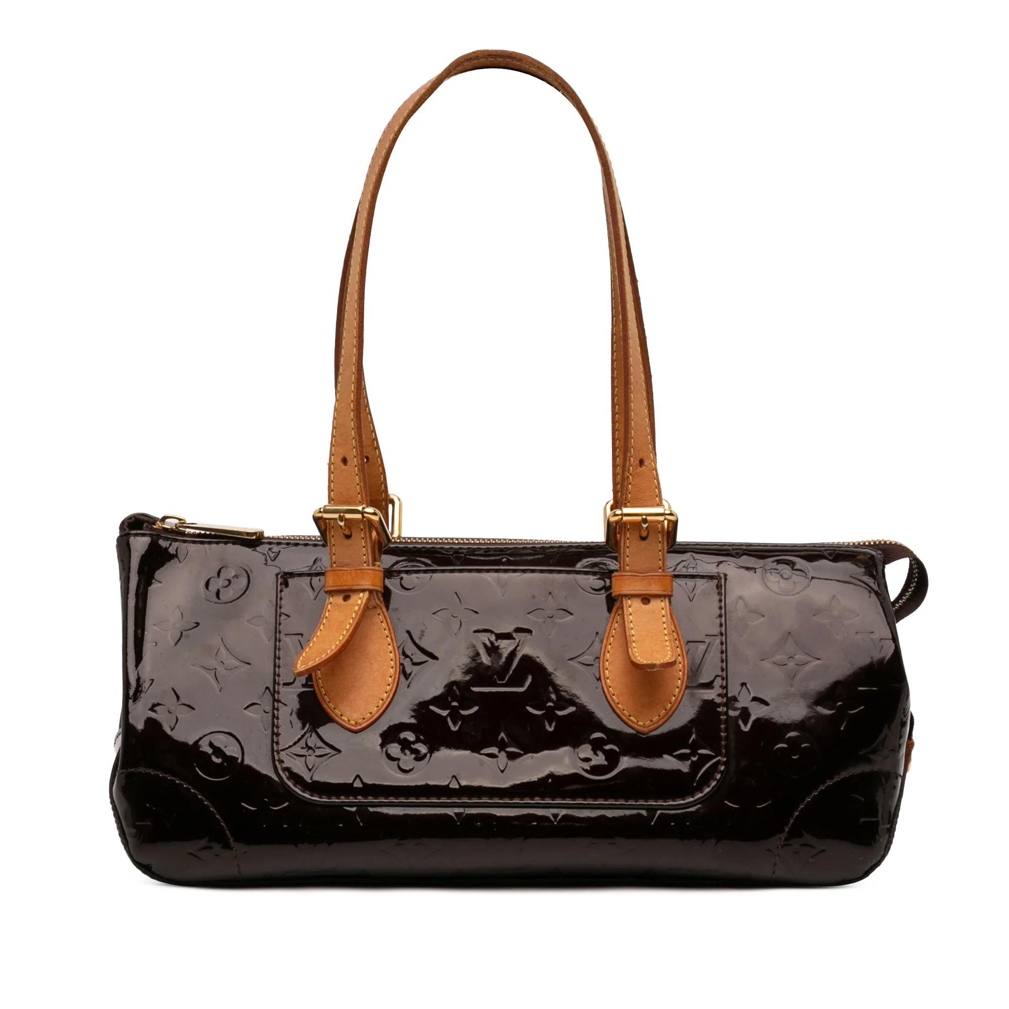 Rosewood leather handbag