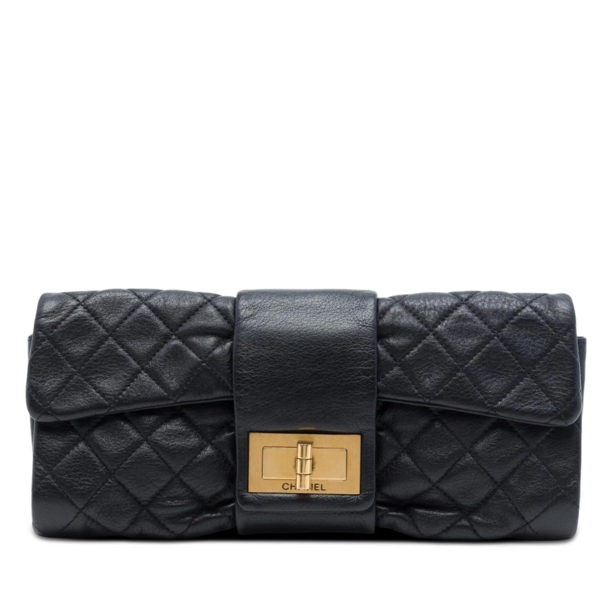 2.55 leather clutch bag
