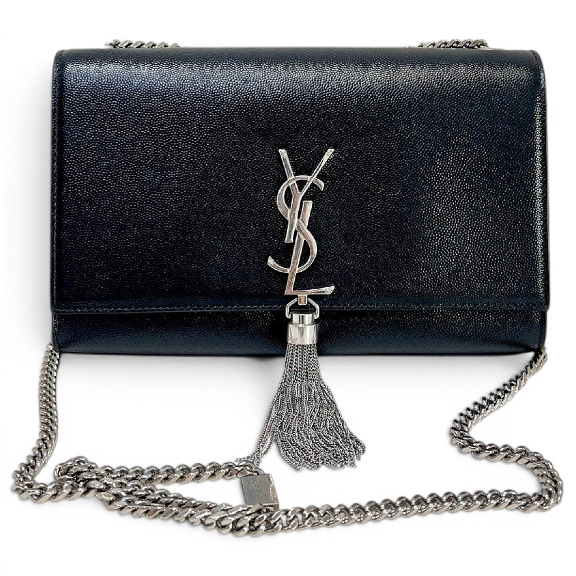 Pompom Kate leather handbag