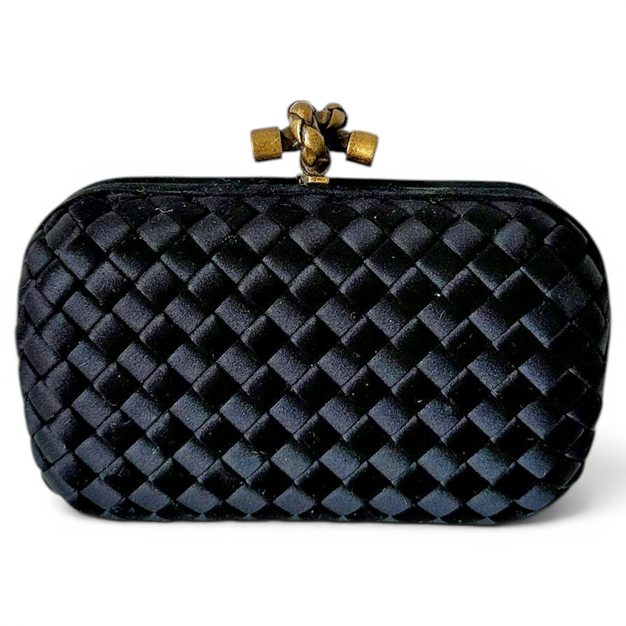 Pochette Knot silk clutch bag