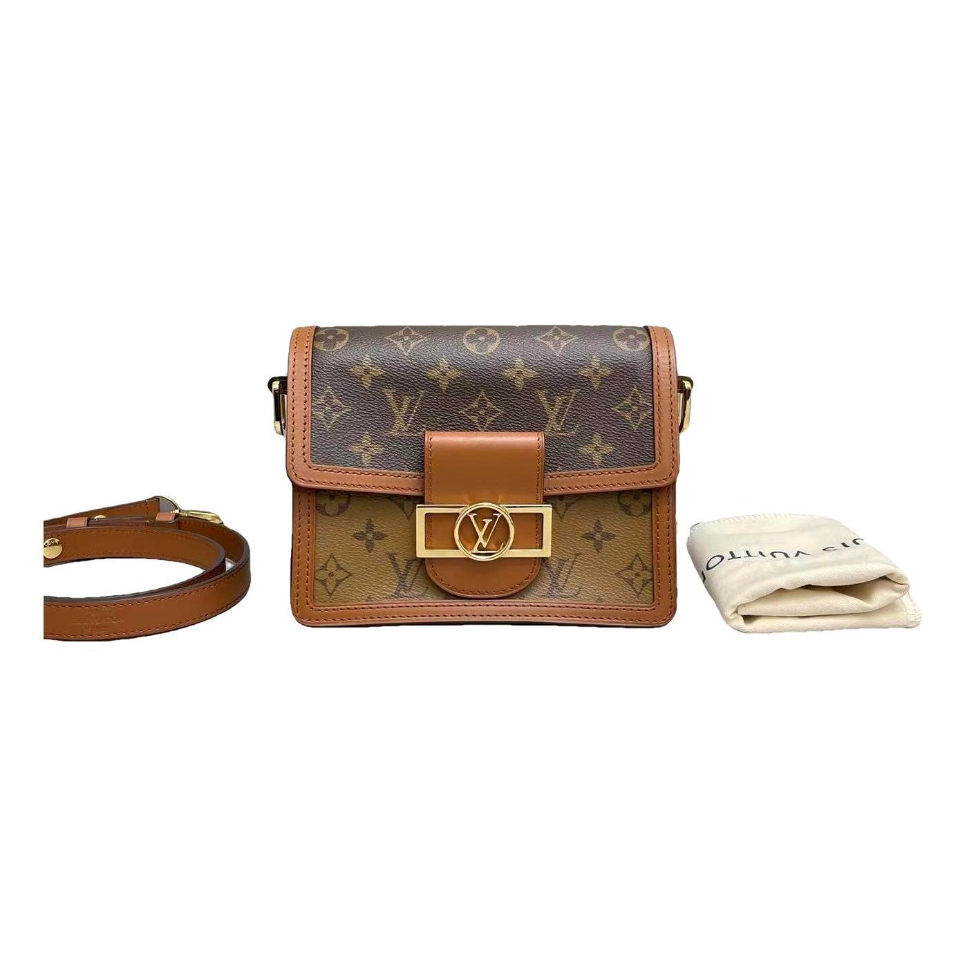 Louis Vuitton Dauphine leather handbag