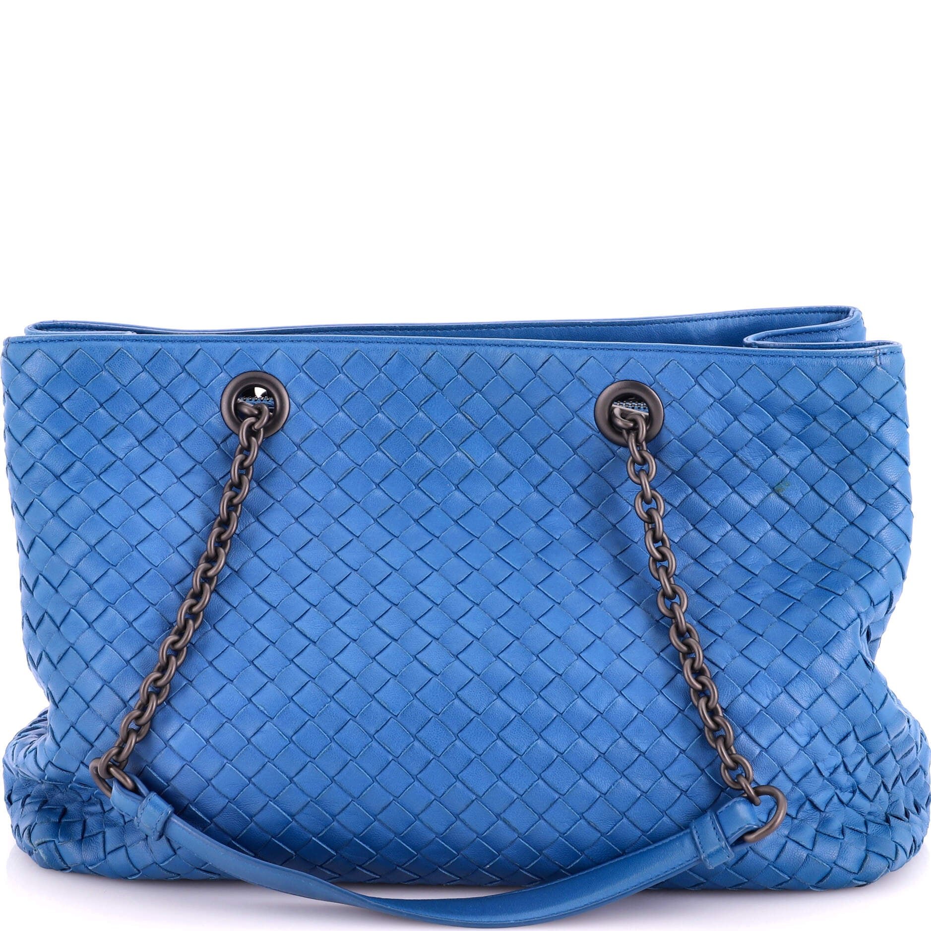 Double Chain Tote Intrecciato Nappa Medium