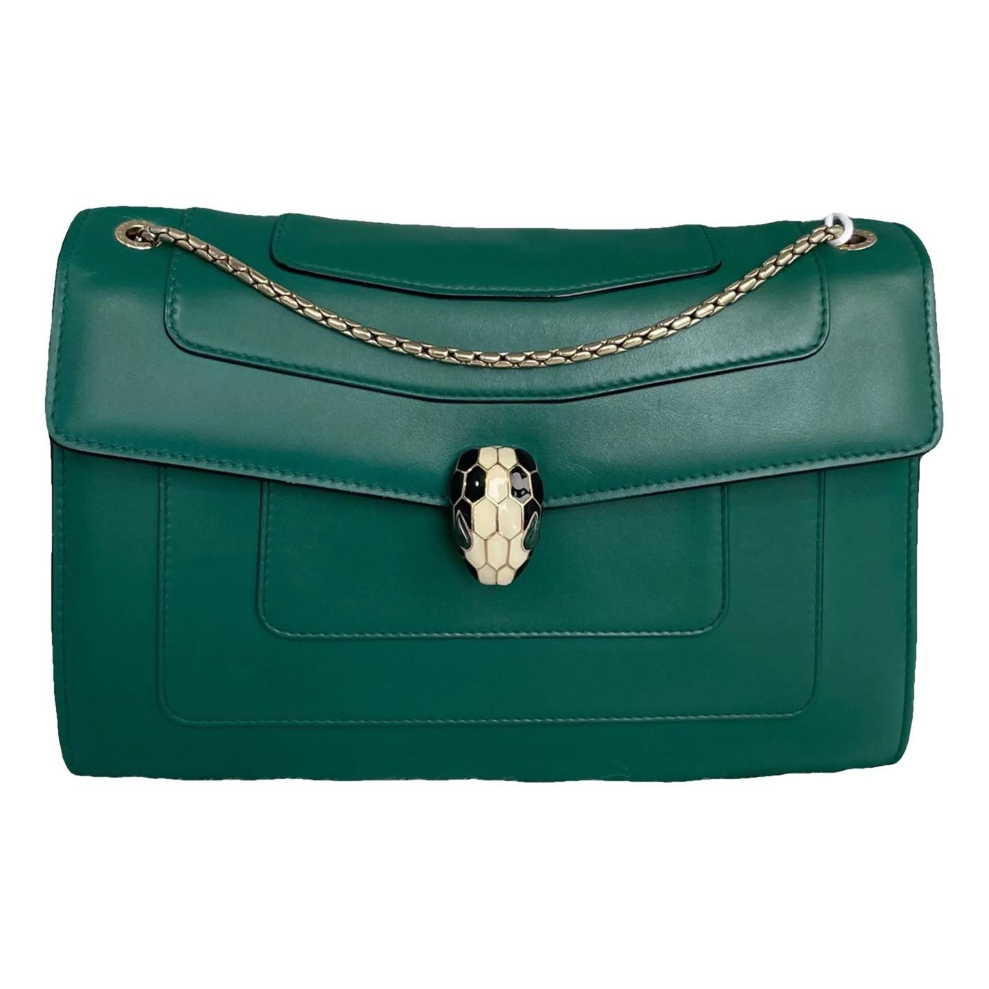 Serpenti leather handbag