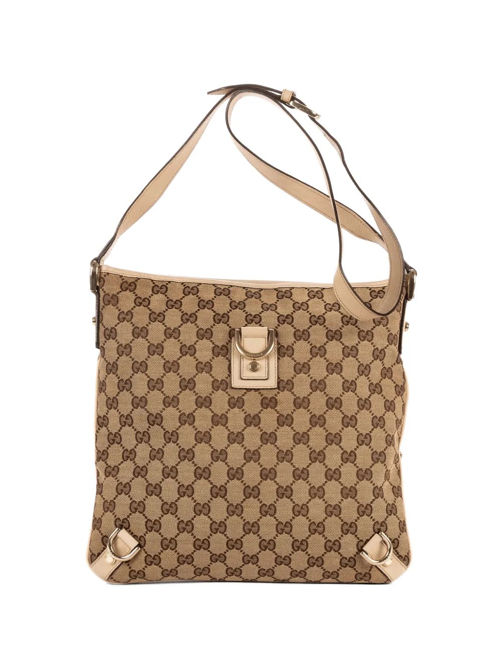 Abbey D-ring patterned shoulder bag