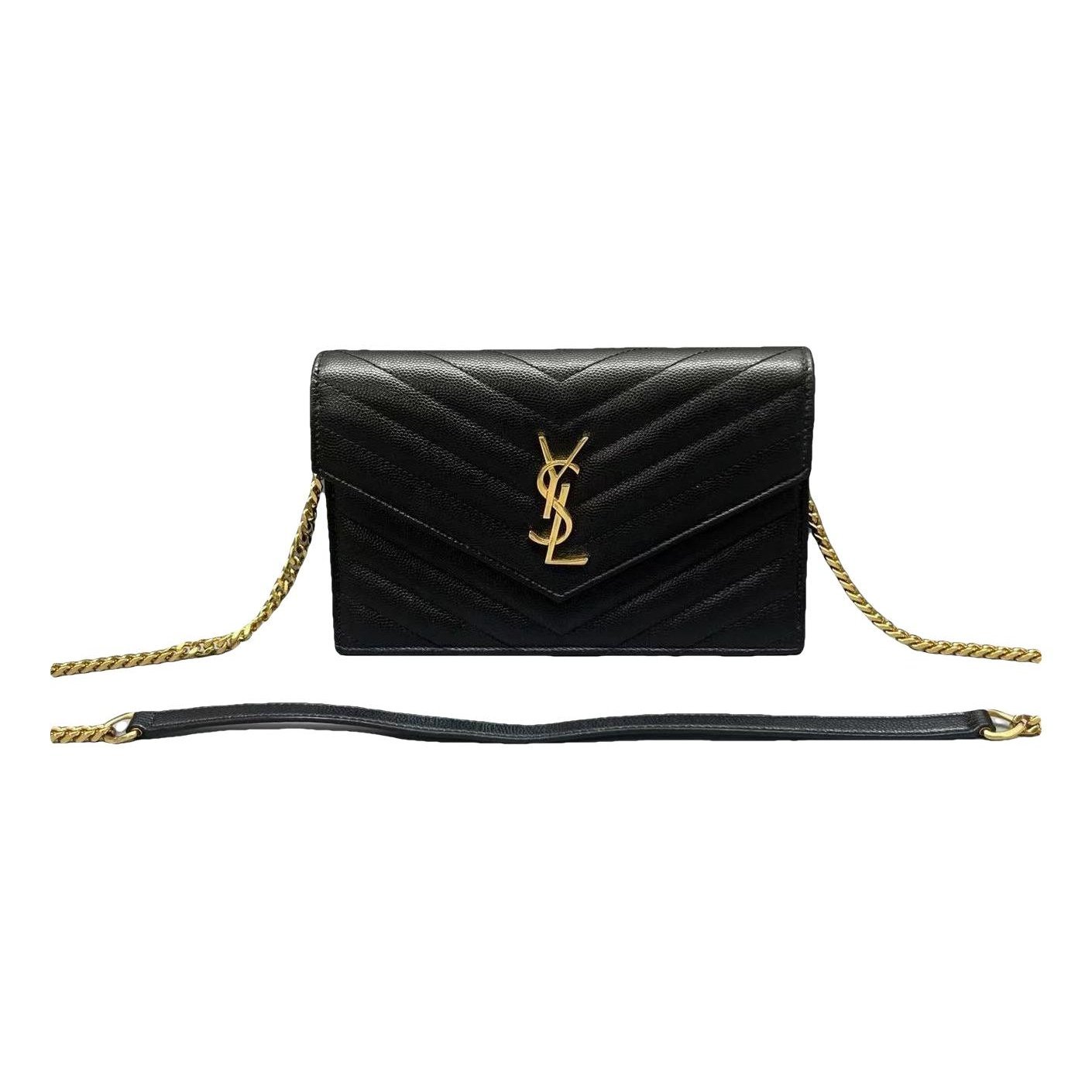 Portefeuille enveloppe leather handbag