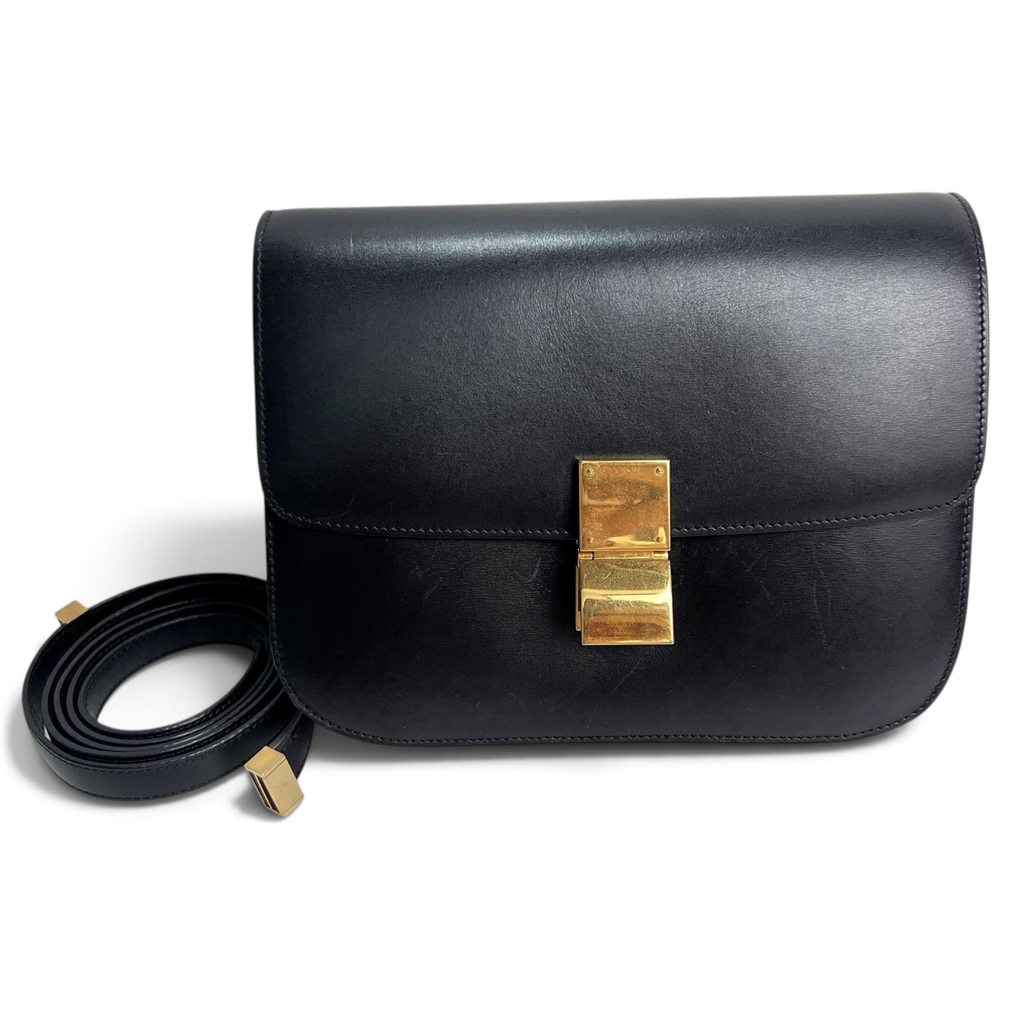Classic leather crossbody bag