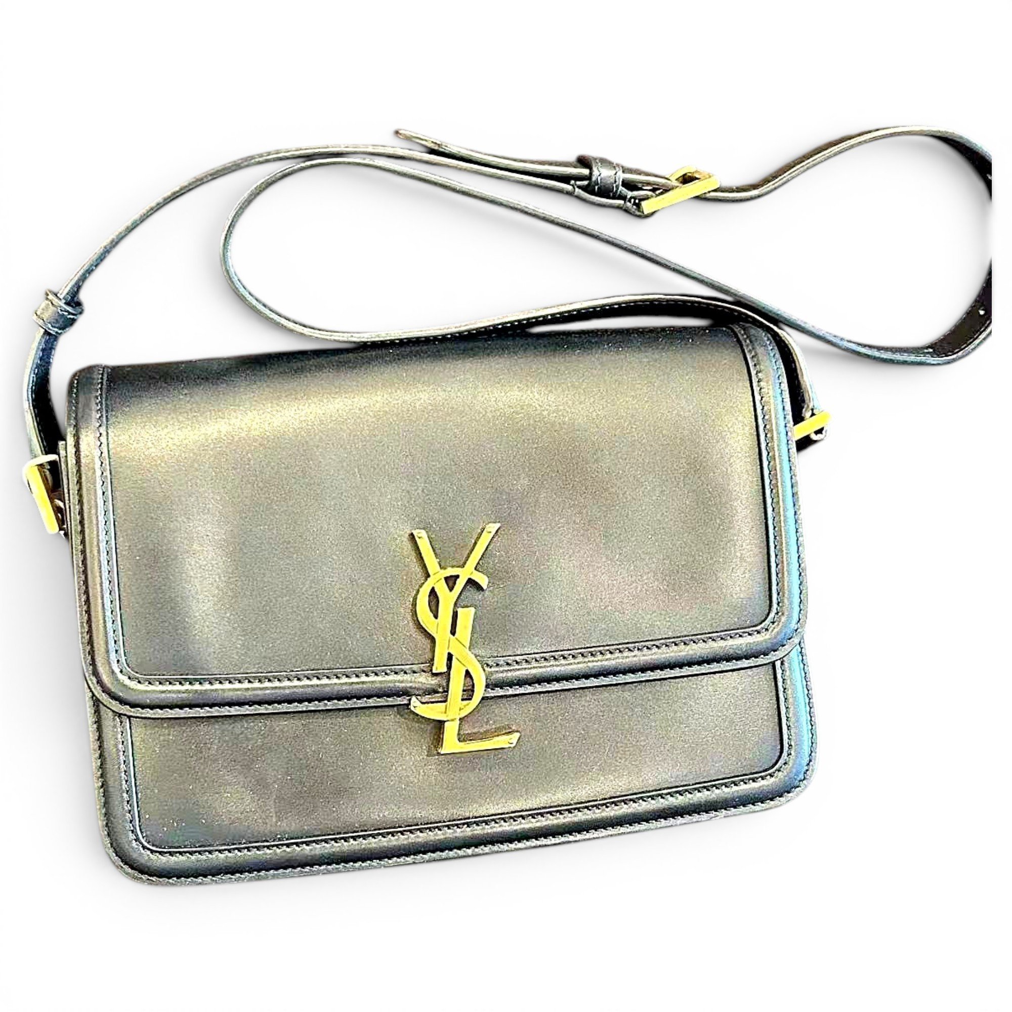 Solférino leather handbag