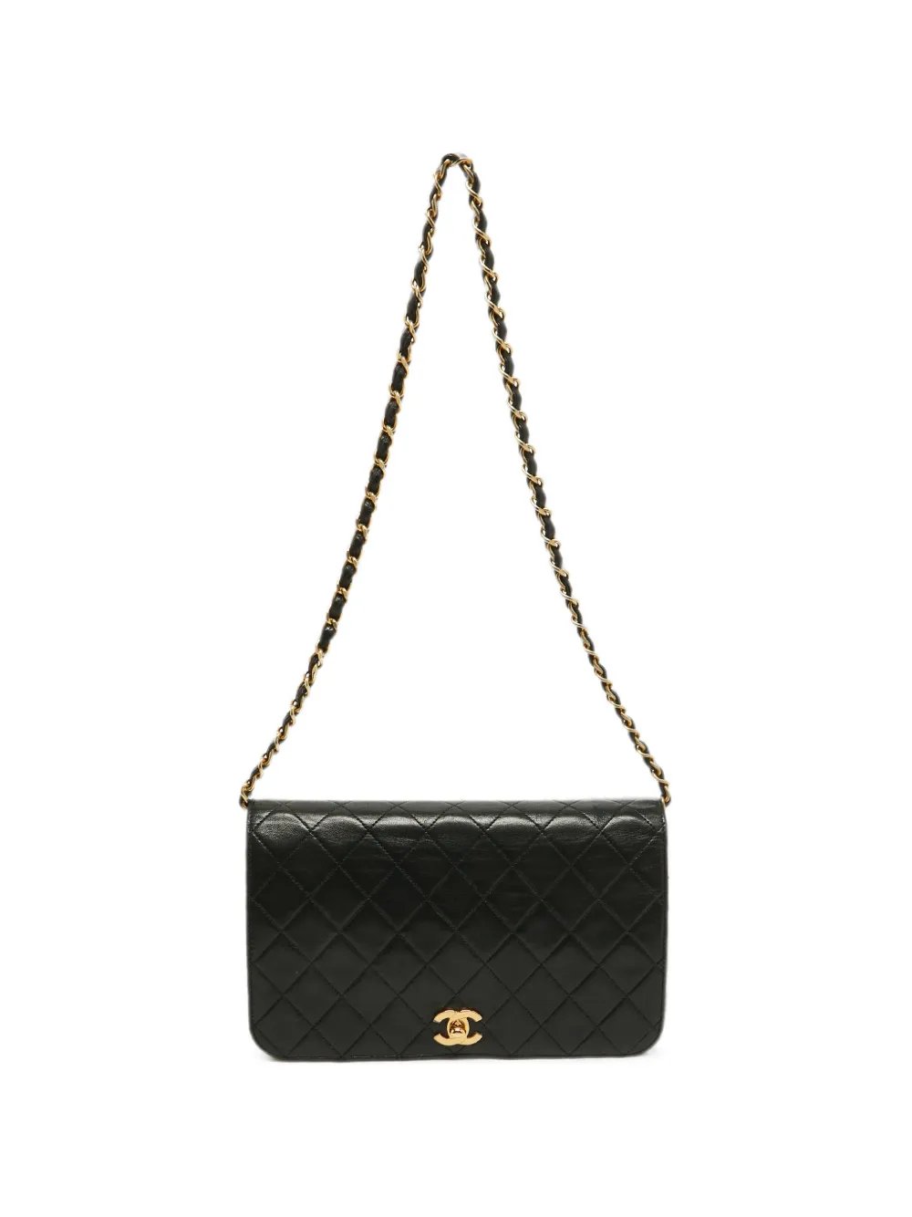quilted CC turn-lock shoulder bag