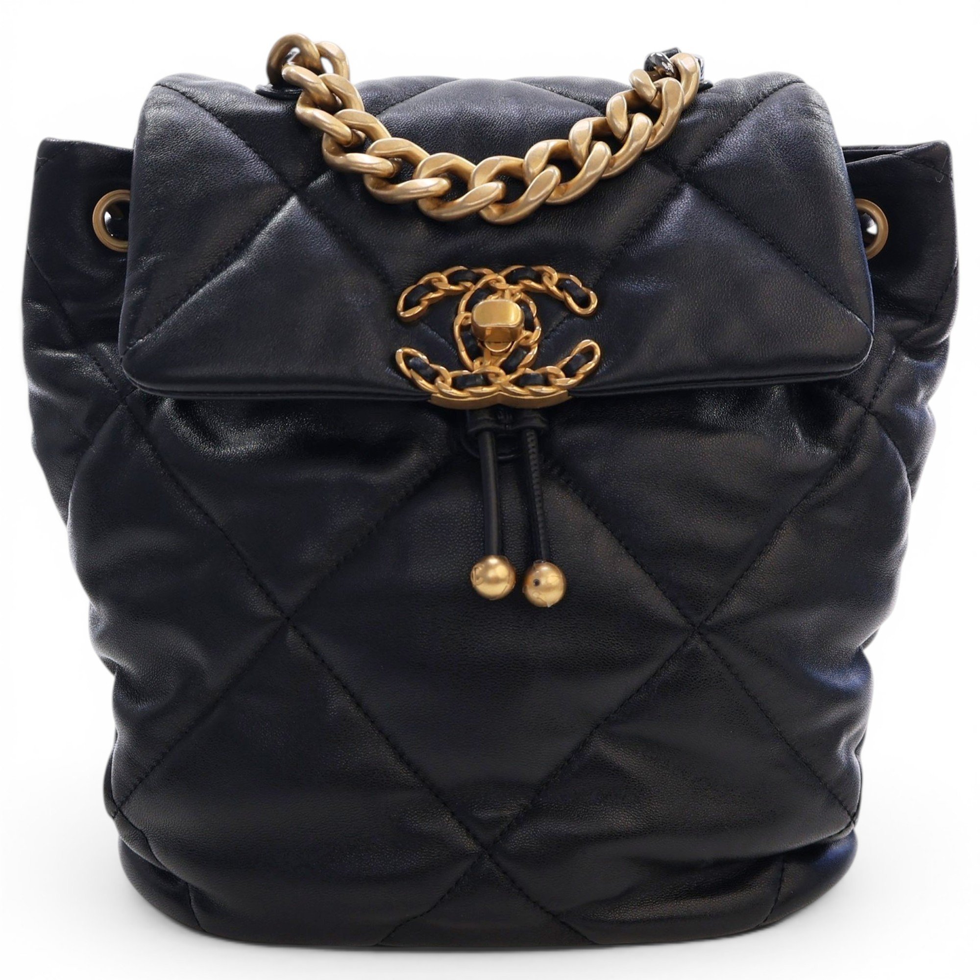 Leather backpack