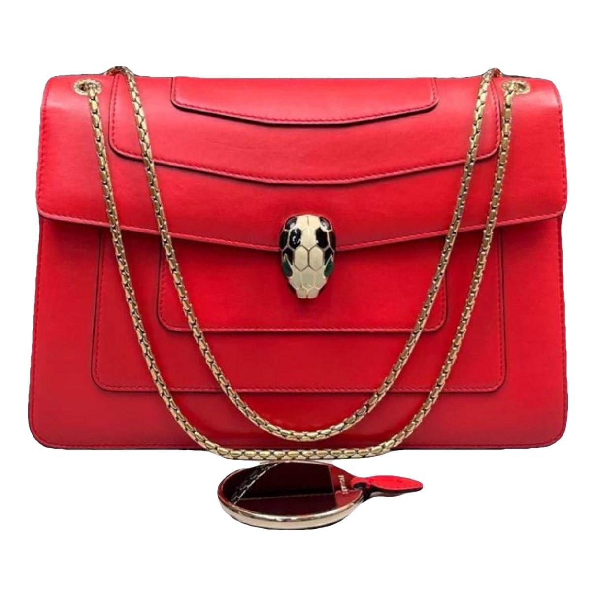 Serpenti leather handbag