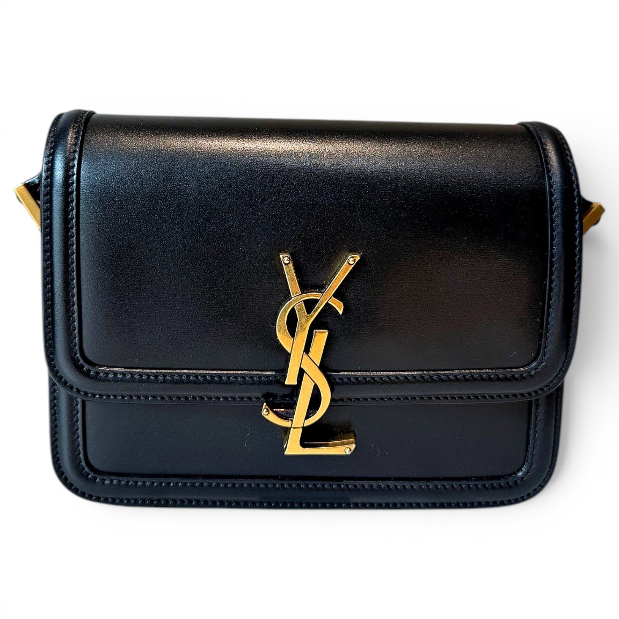Solférino leather handbag