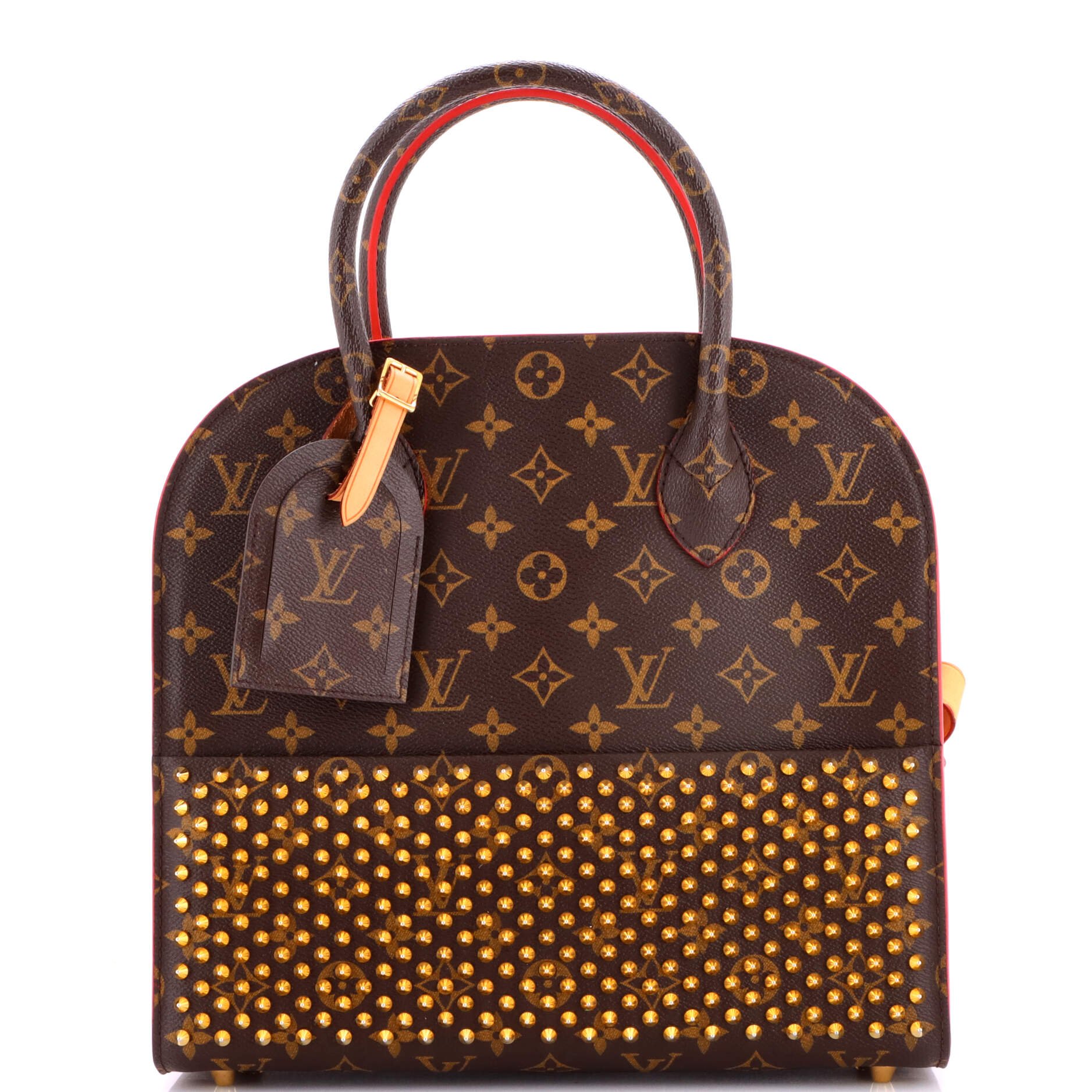 x Christian Louboutin Shopping Bag Calf Hair and Monogram Canvas