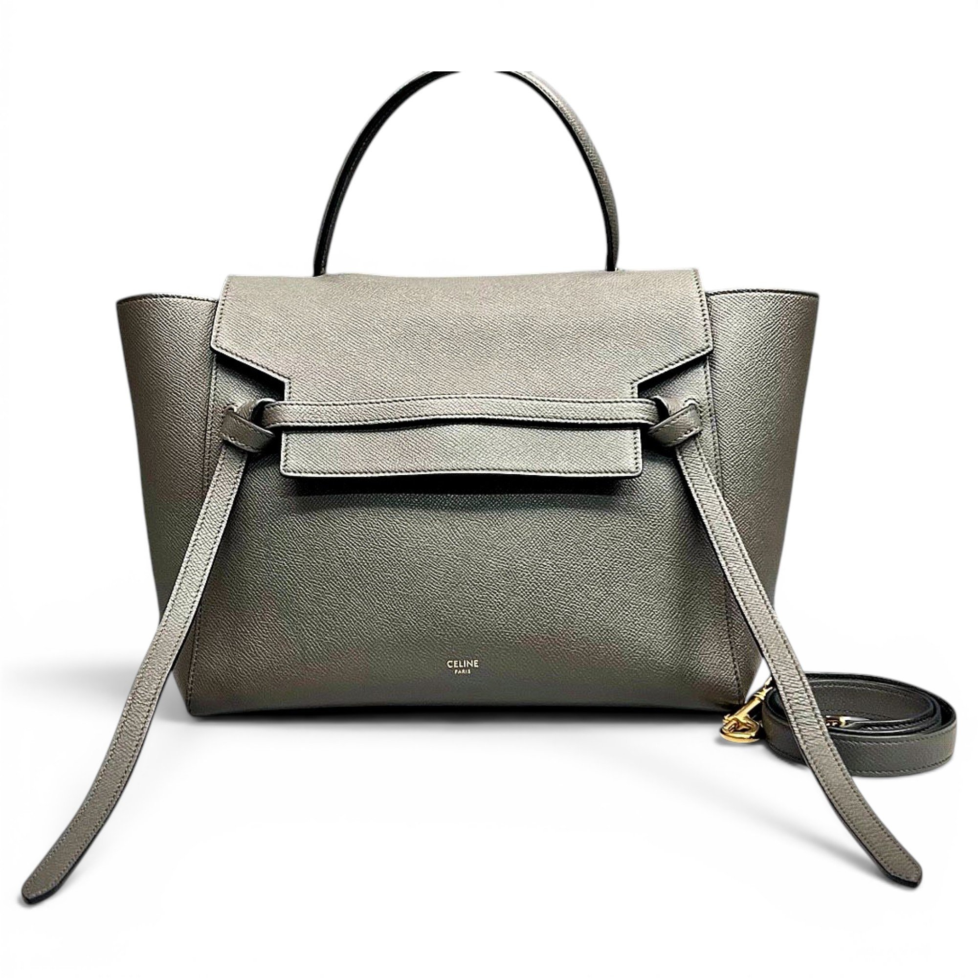 Belt leather handbag