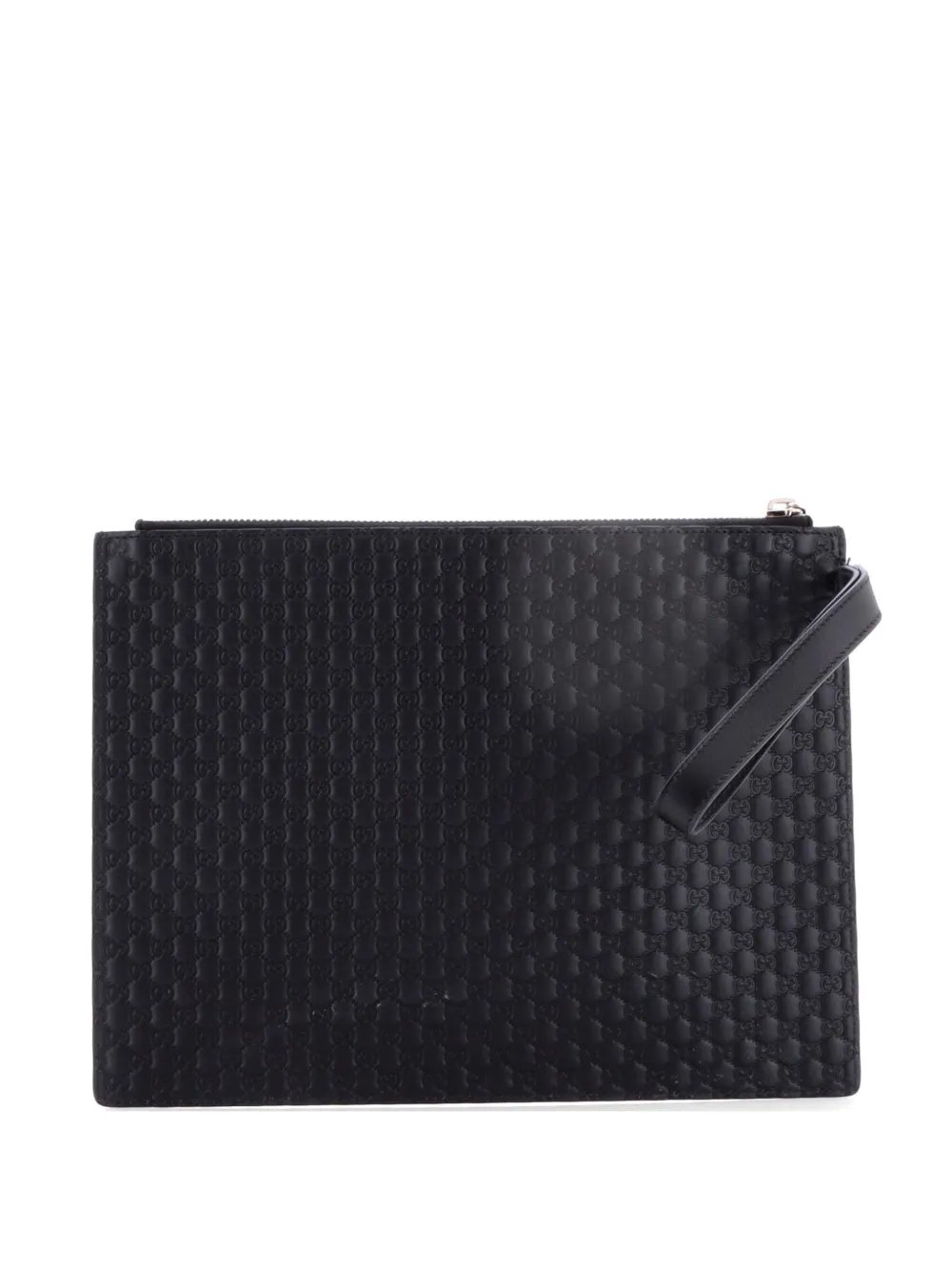 Wristlet Pouch Microguccissima Leather Medium clutch bag