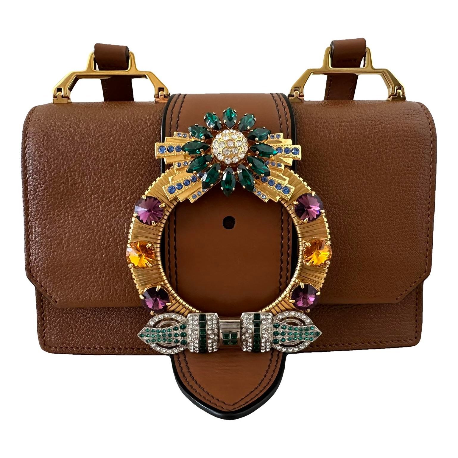 Miu Lady leather handbag
