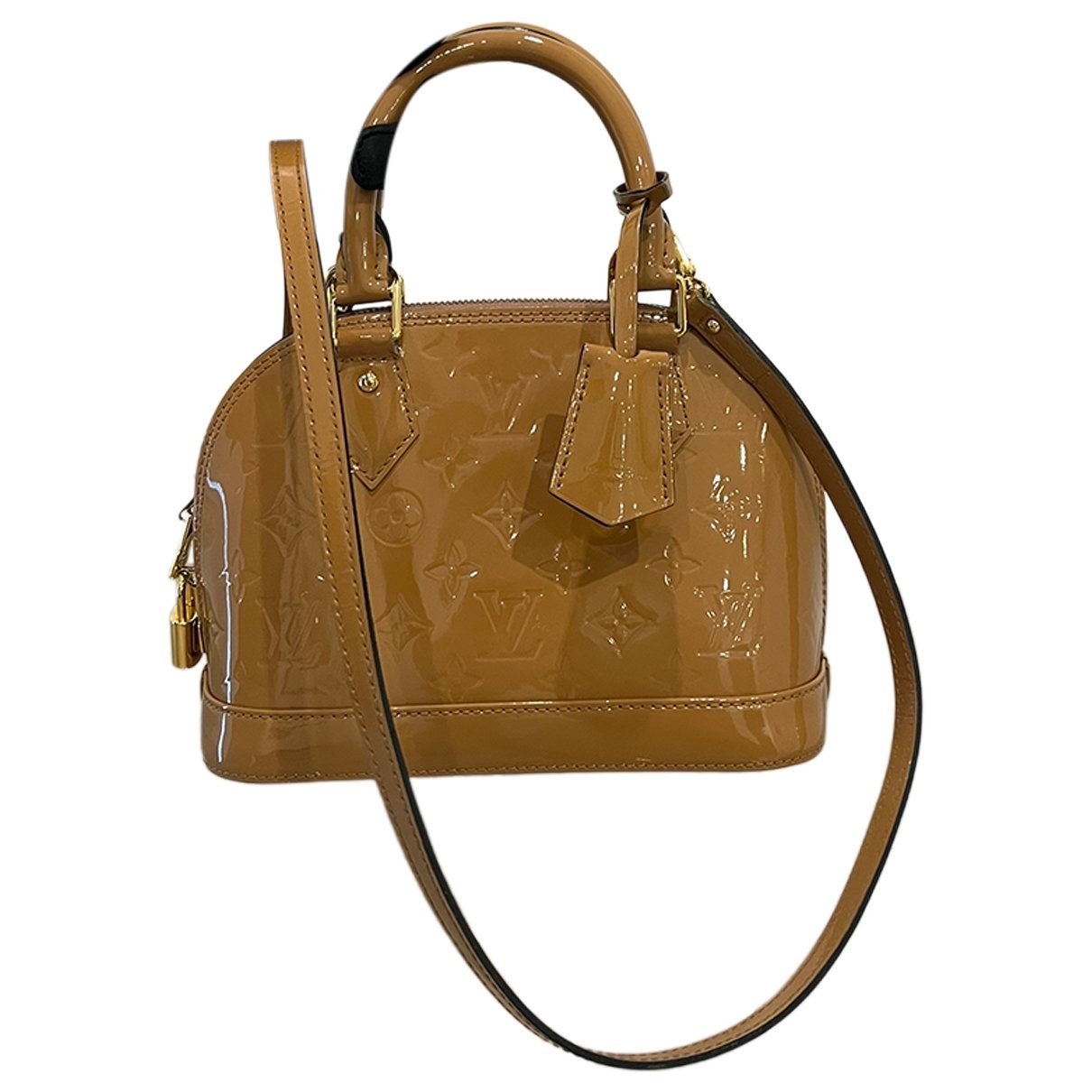 Alma BB patent leather handbag