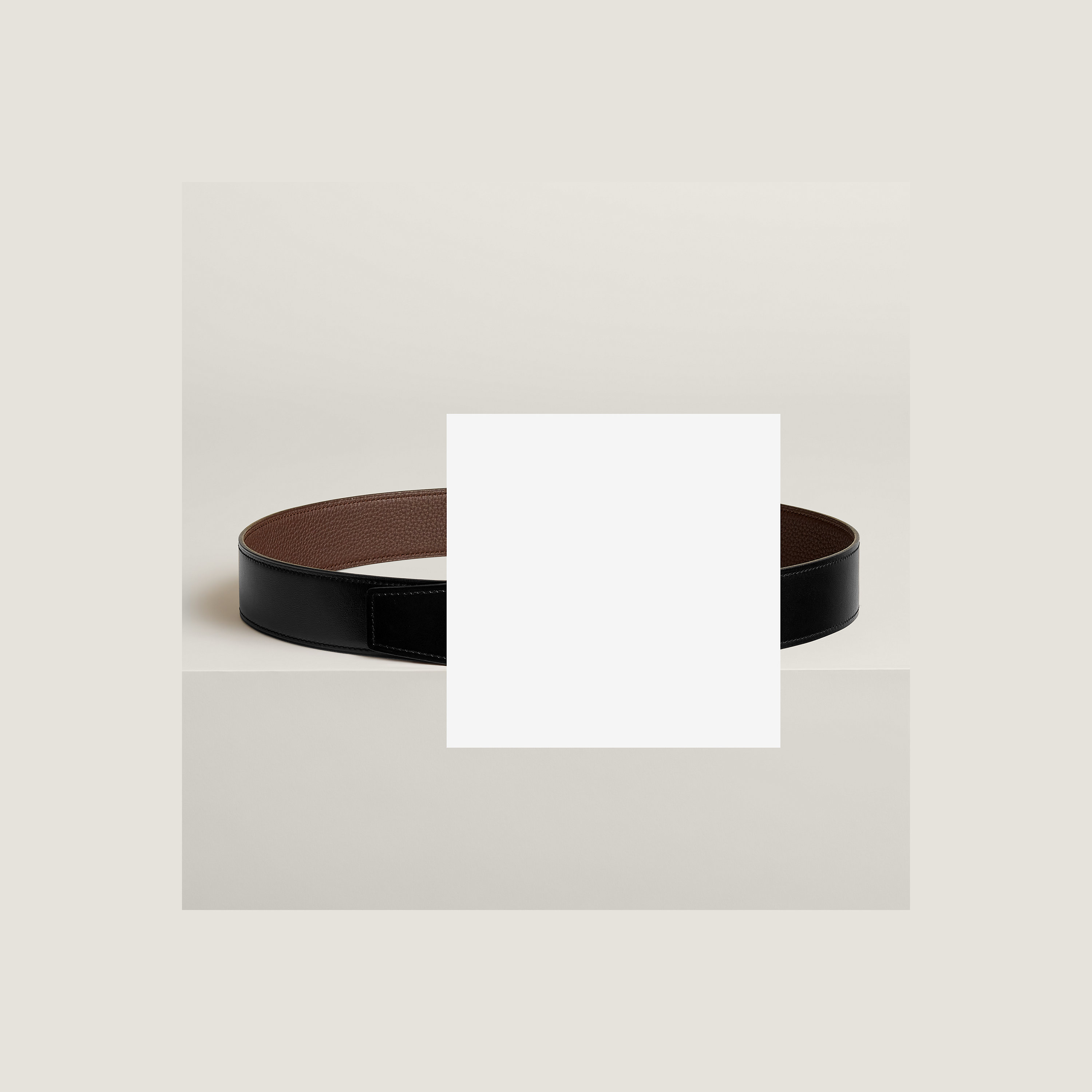 H d'Ancre belt buckle & Reversible leather strap 38 mm