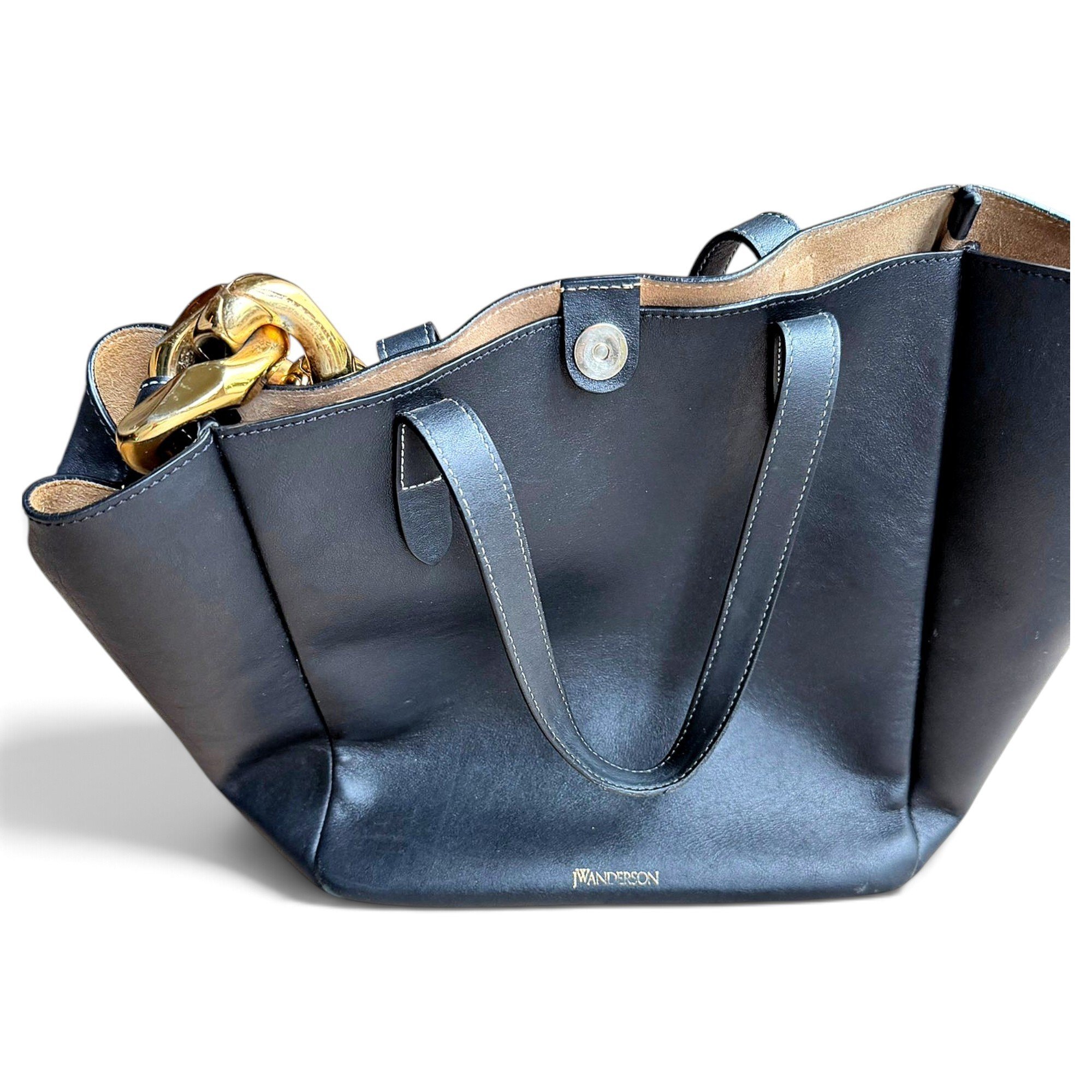 Anchor leather crossbody bag