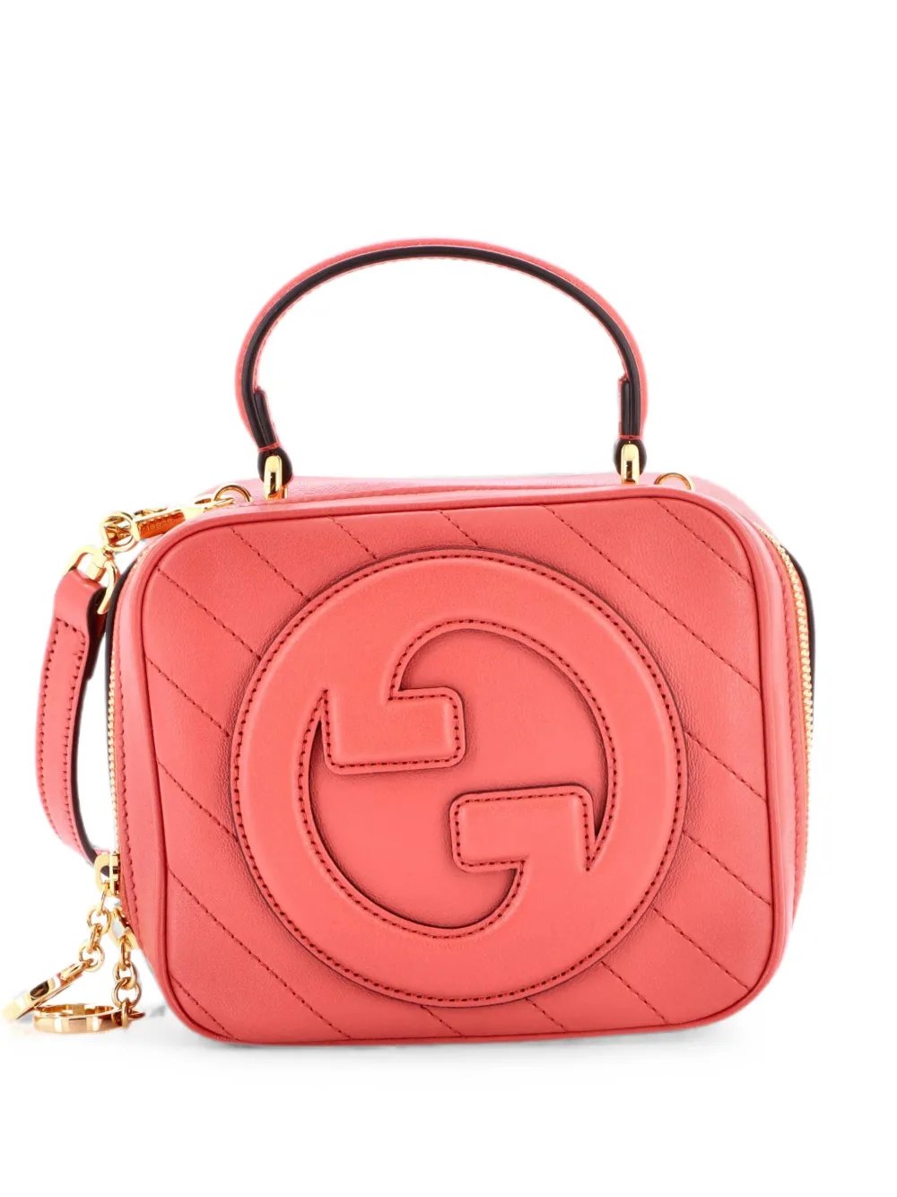 Blondie NM Top Handle Shoulder Bag Diagonal Quilted Leather satchel