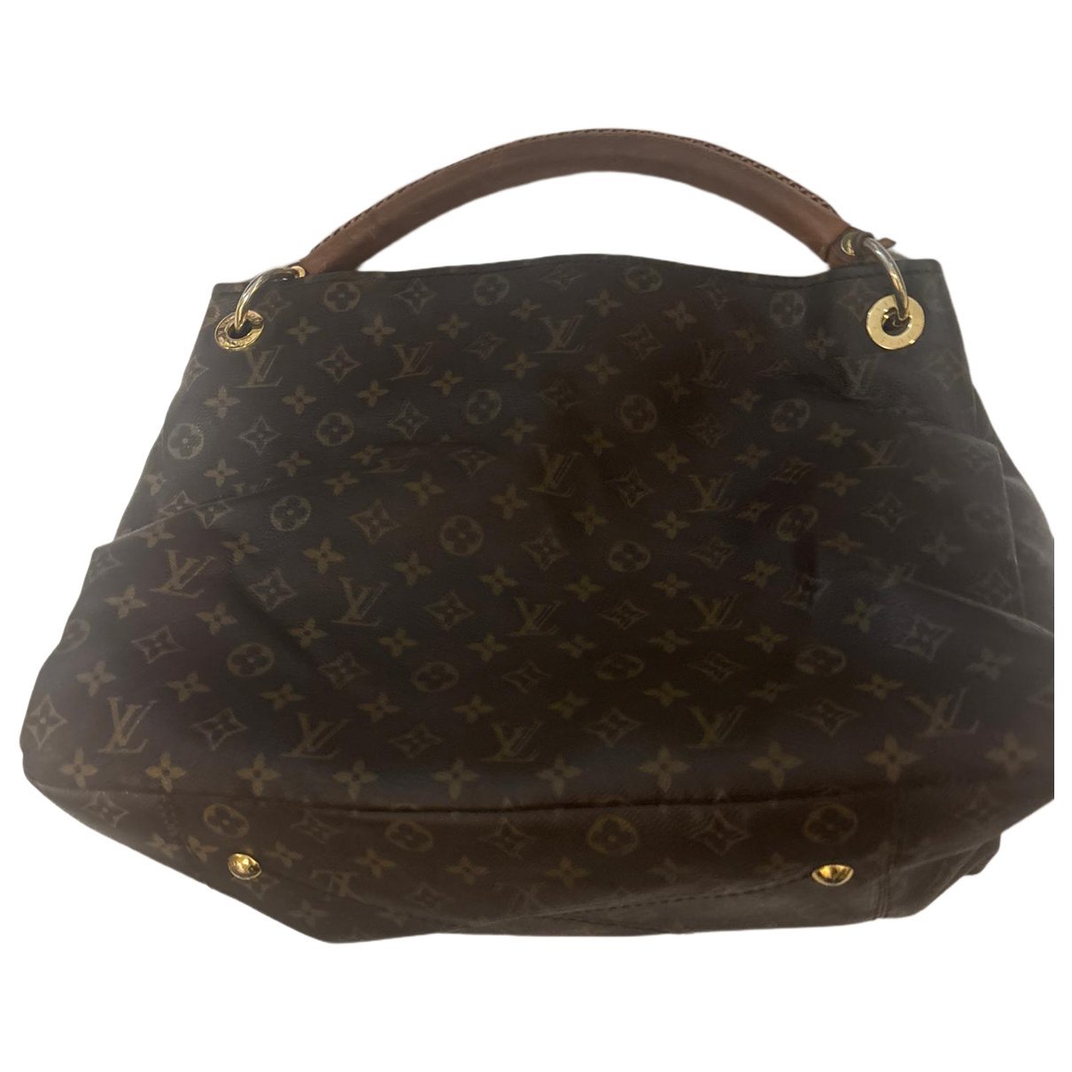 Artsy leather handbag