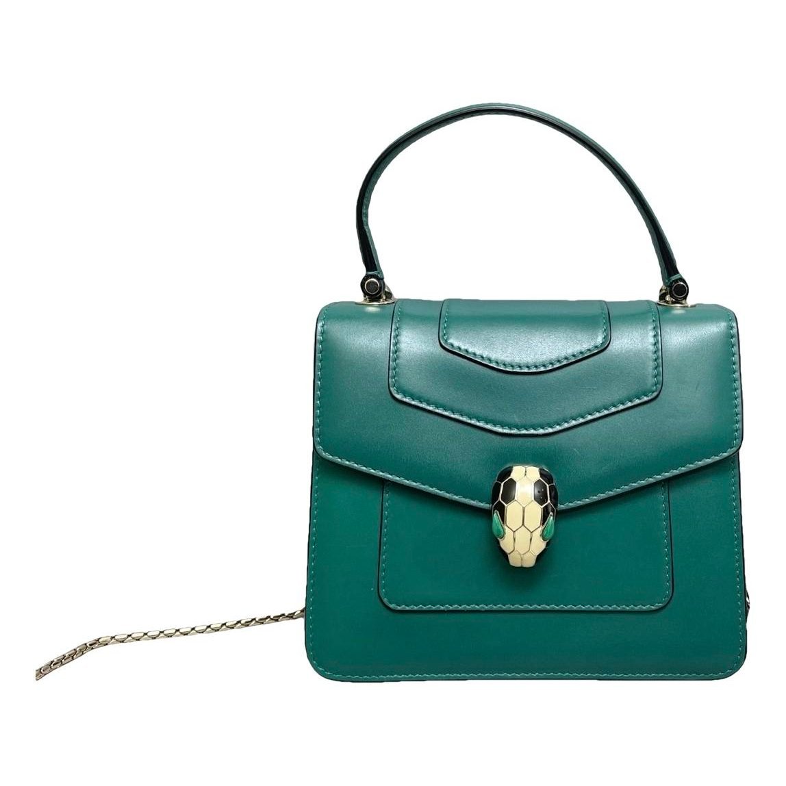 Serpenti leather handbag