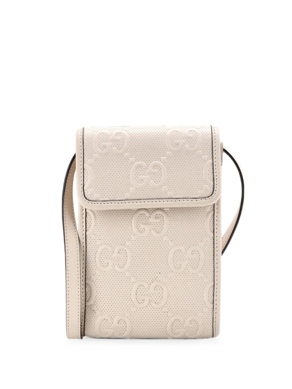 Flap GG Embossed Perforated Leather Mini crossbody bag