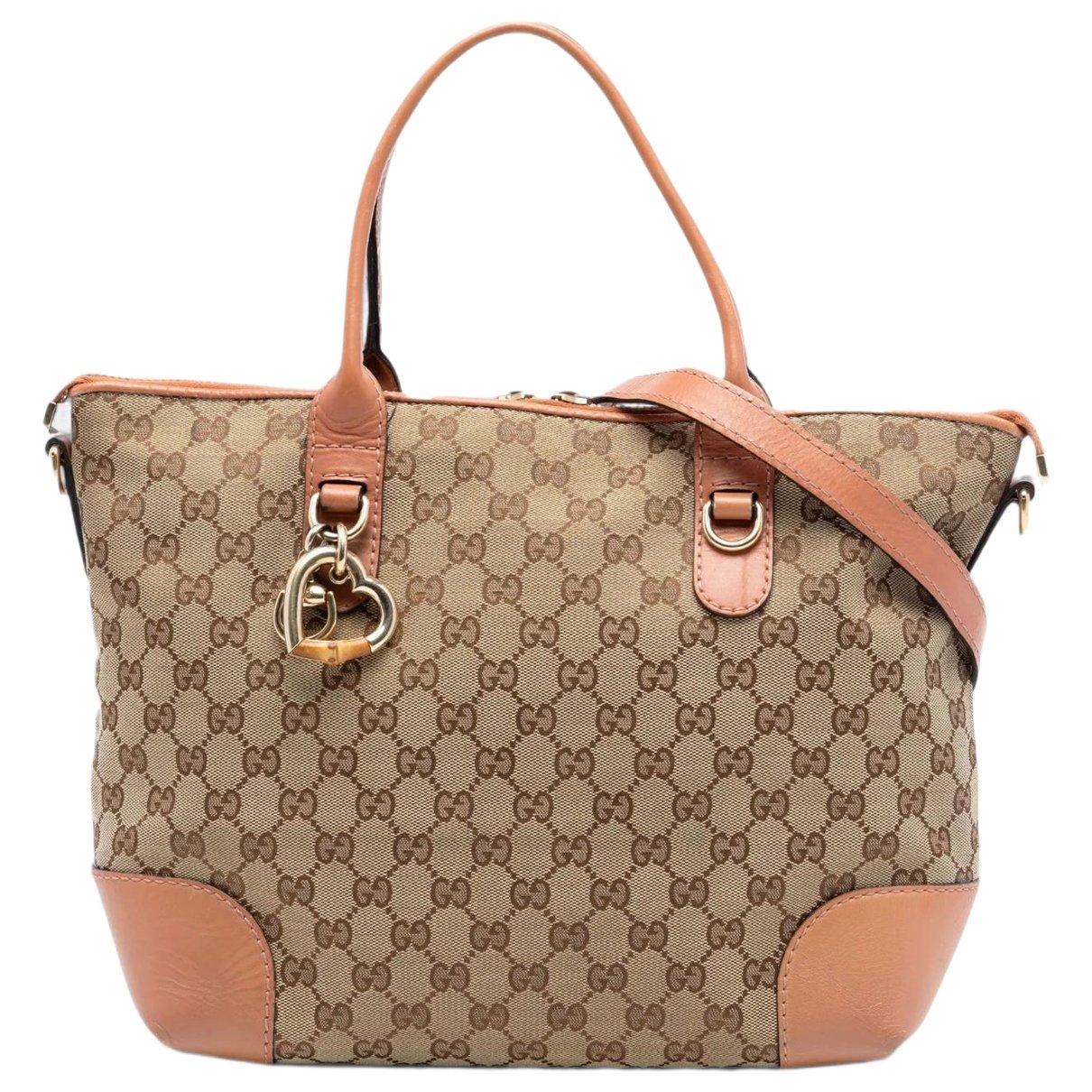Gucci B cloth satchel