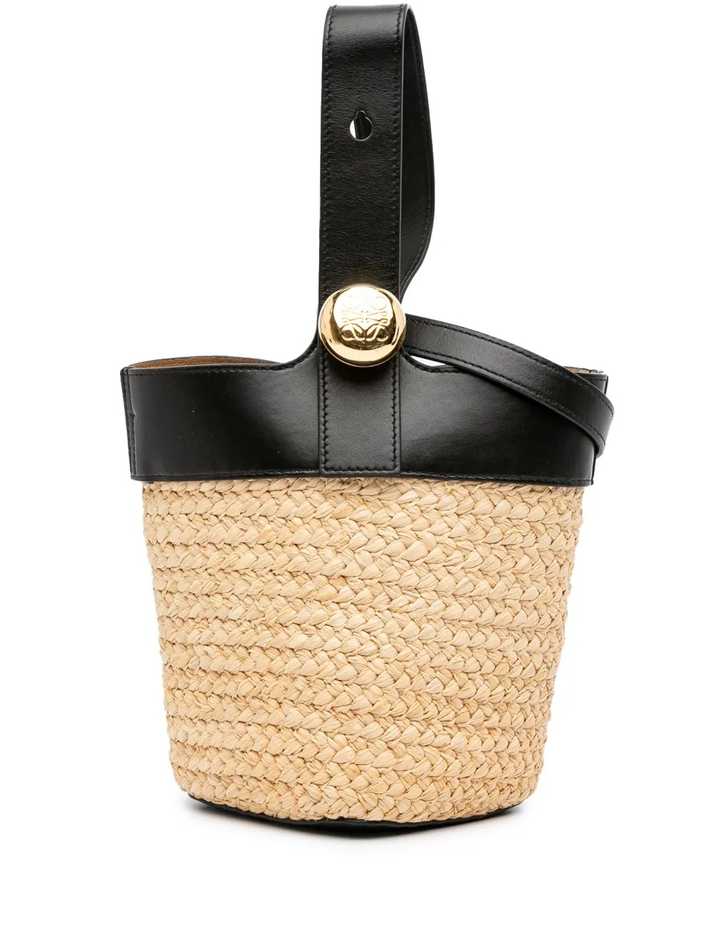 2024 Mini Raffia Pebble Bucket Bag satchel