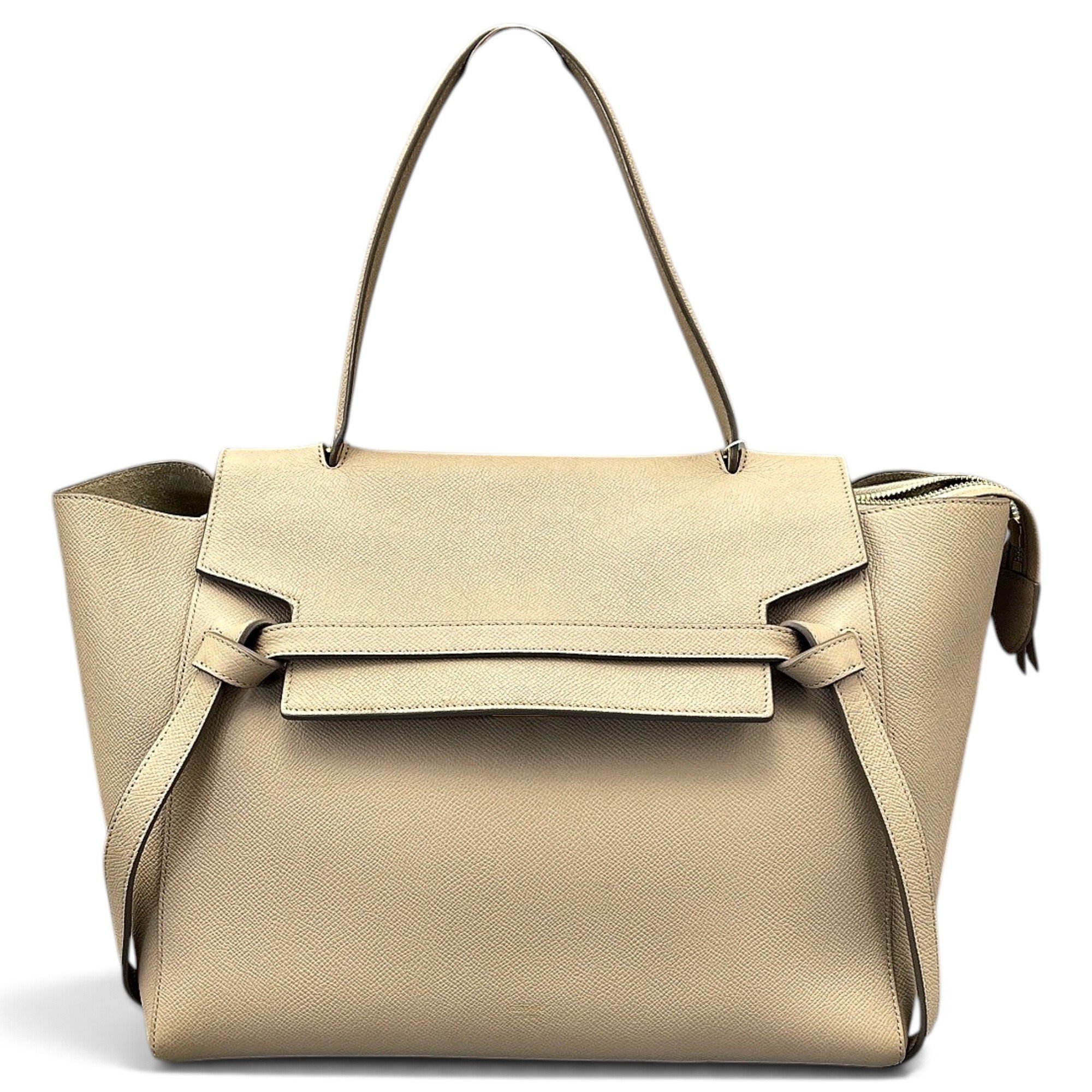 Belt leather handbag