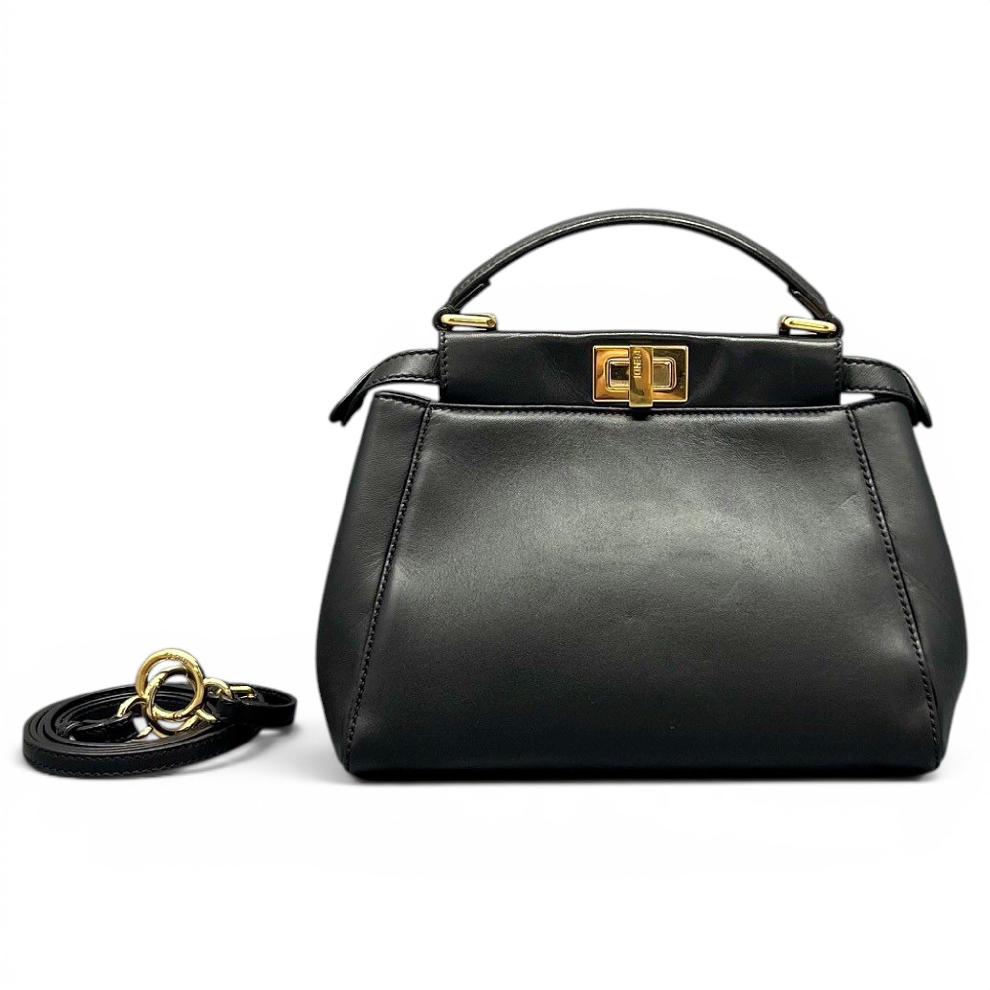 Peekaboo leather handbag