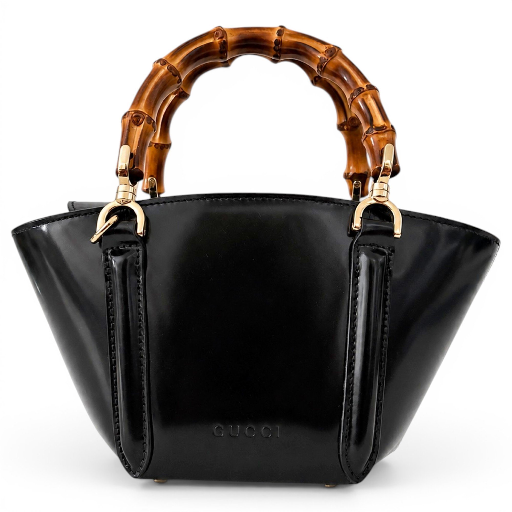 Diana Bamboo leather handbag
