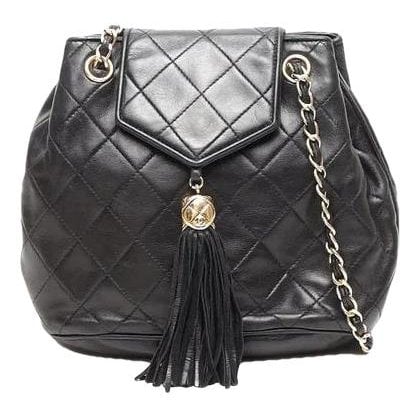 Trendy CC Quilted leather handbag