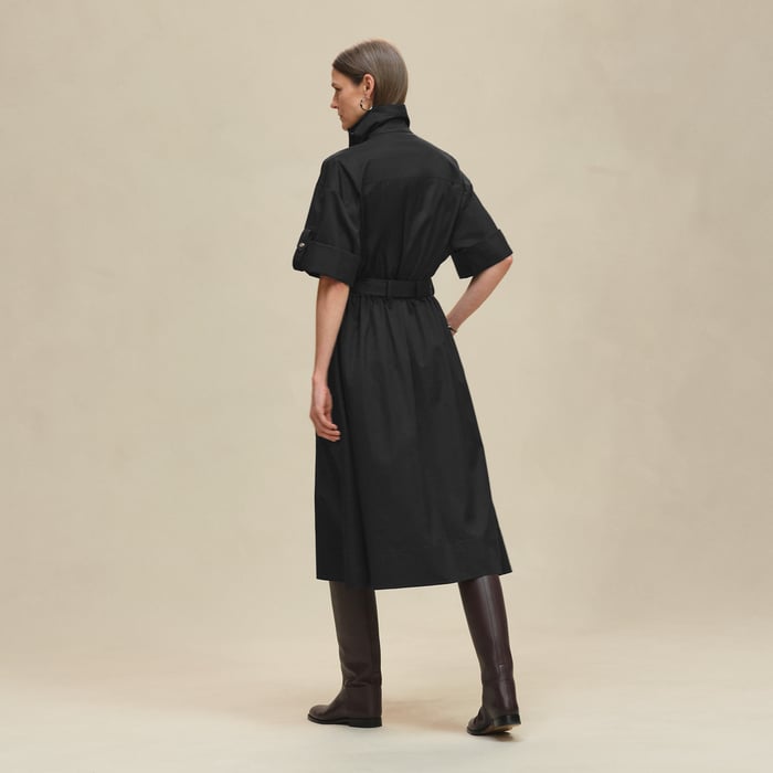 黒 ルーズドレス ベルト付き