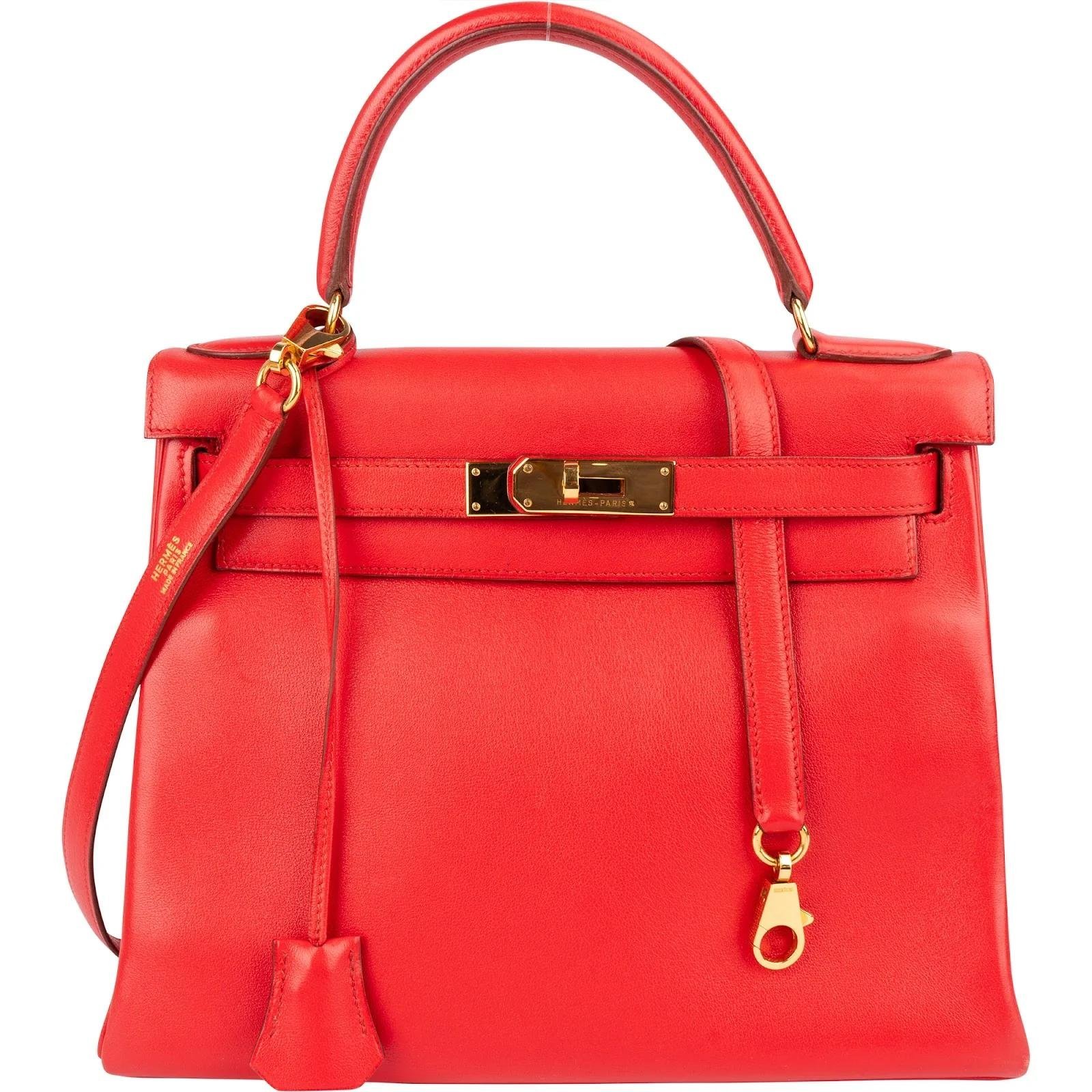 Kelly 28 leather handbag