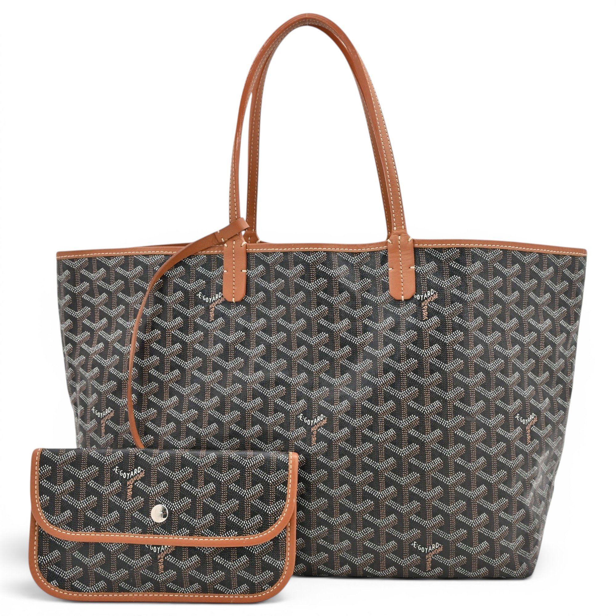Goyard Saint-Louis leather tote