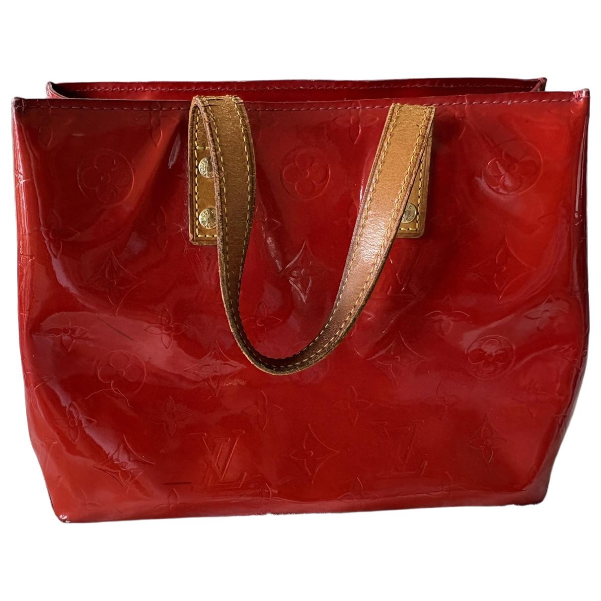 Reade patent leather handbag