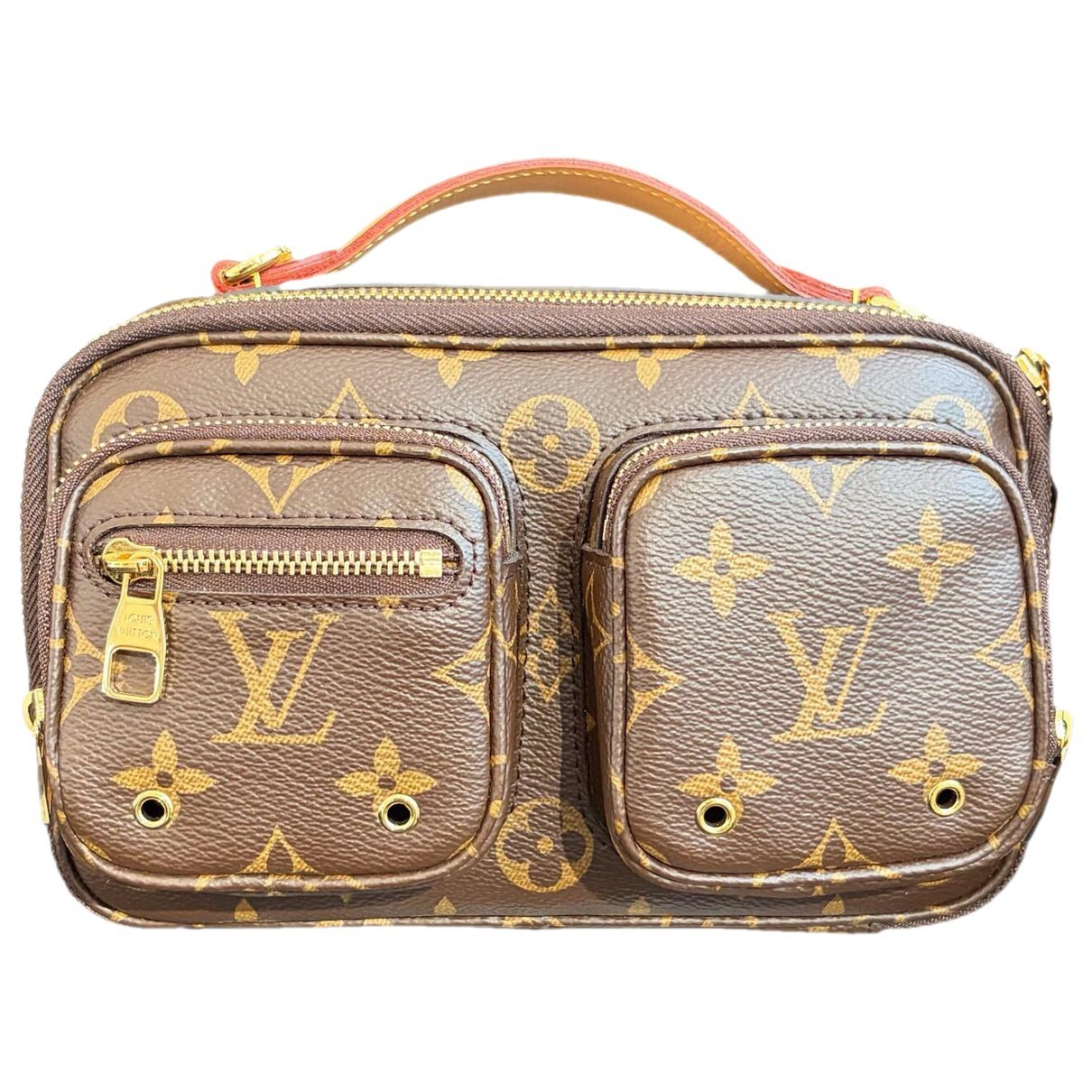 Croisé Utility leather handbag