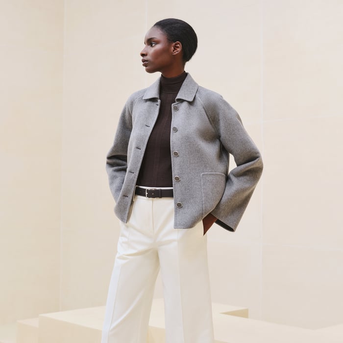 Gris Crayon Cashmere Jacket