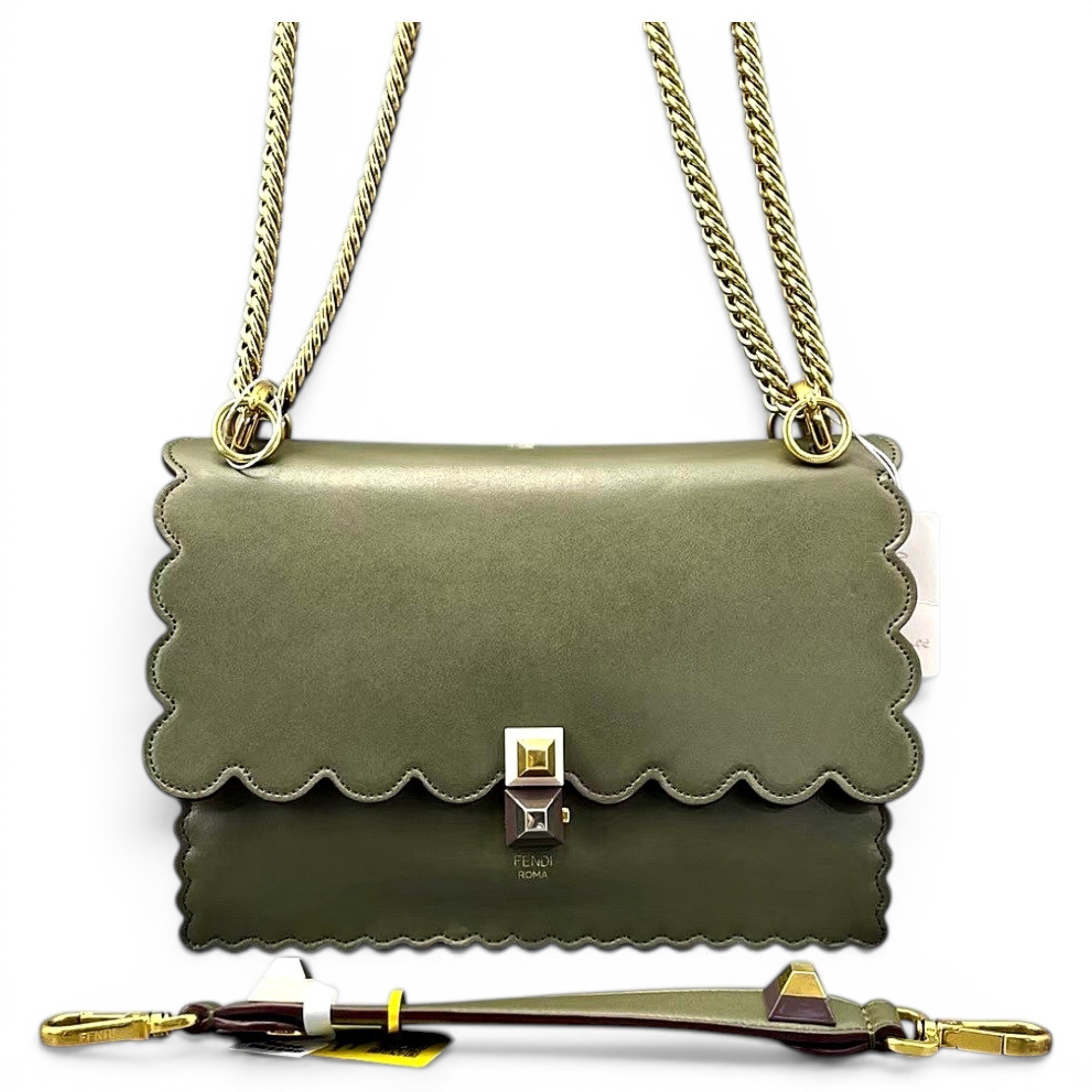 Fendi Kan I leather handbag