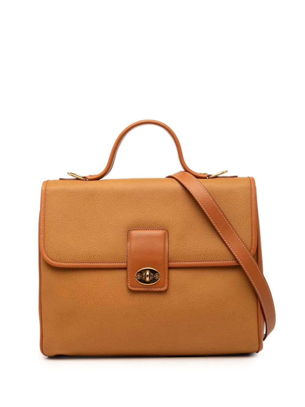 20th Century Calfskin Turnlock Top Handle Bag satchel
