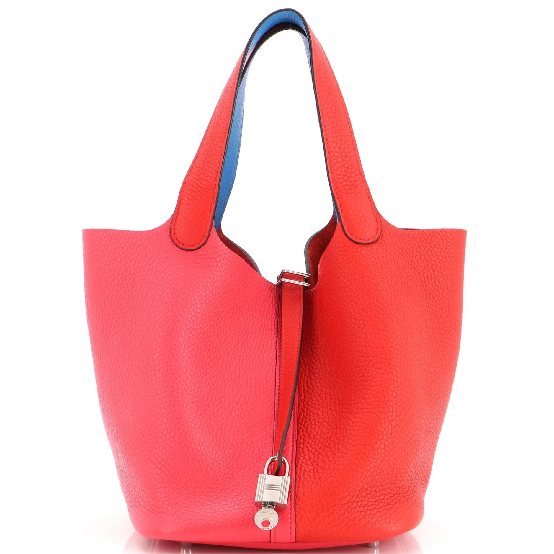 Picotin leather handbag