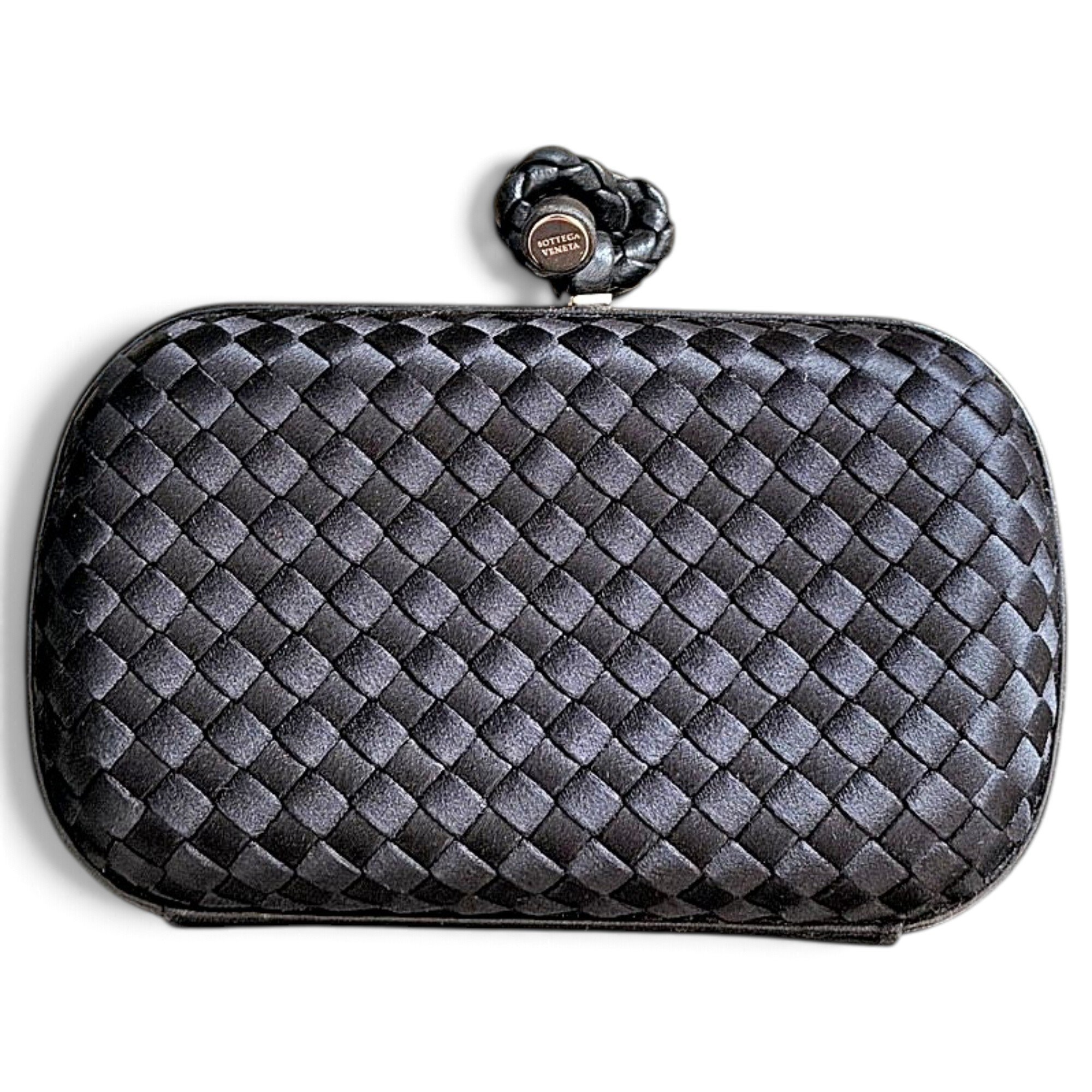 Pochette Knot silk clutch bag