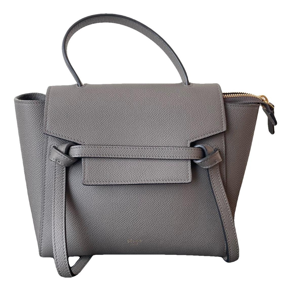 Belt leather handbag