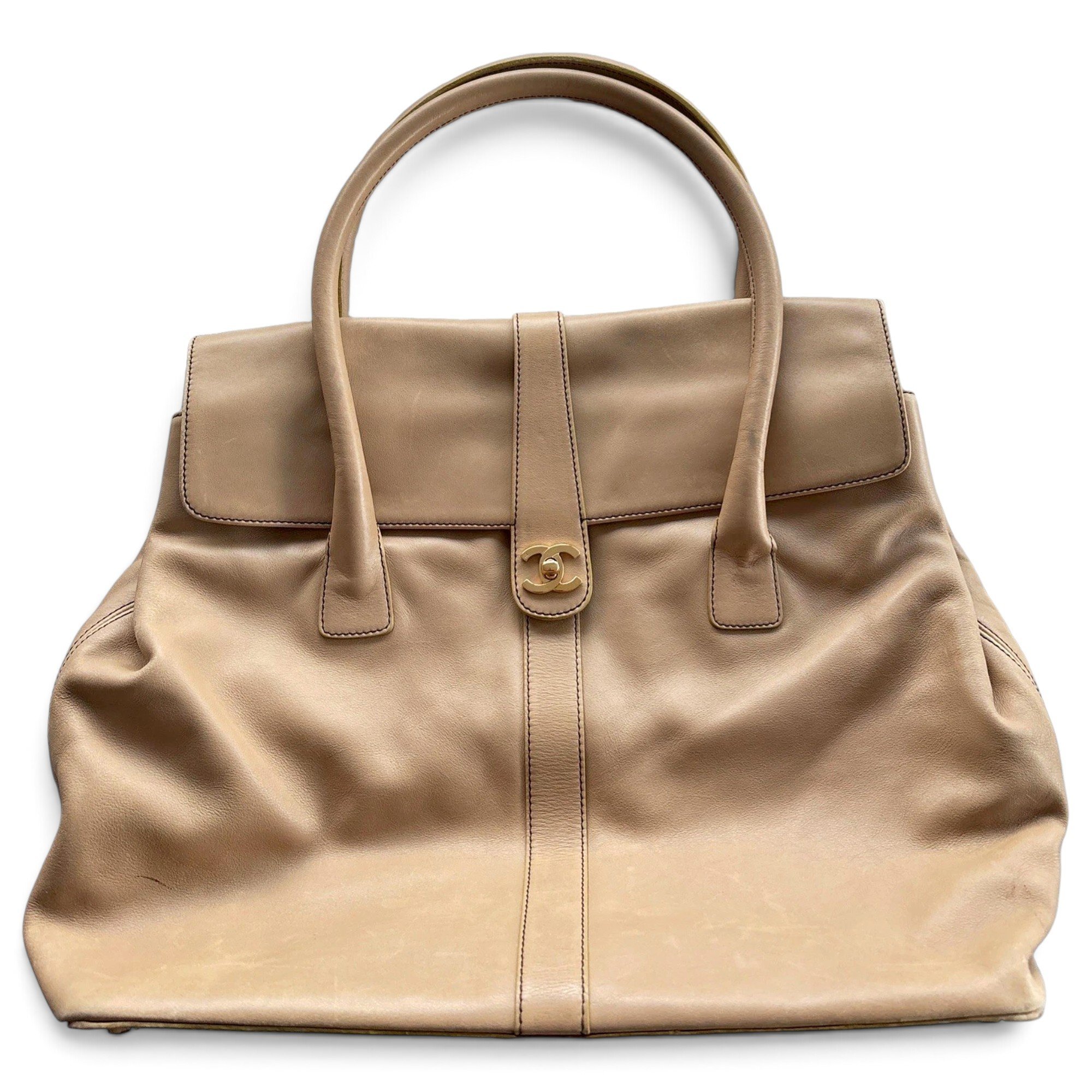 Executive leather tote
