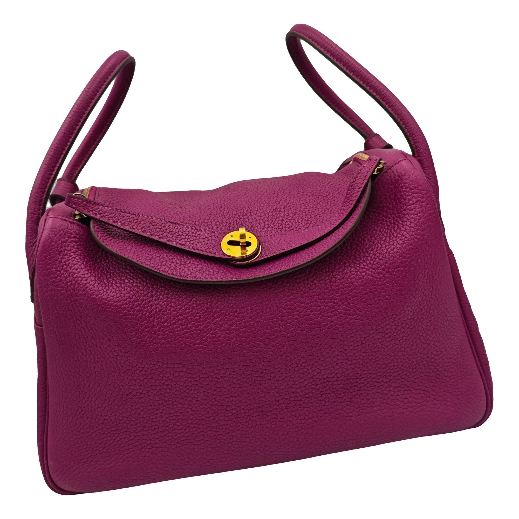 Hermes Lindy Handbag Clemence Leather