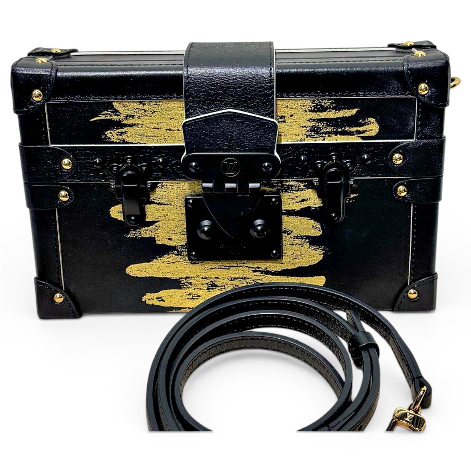 Petite Malle leather handbag