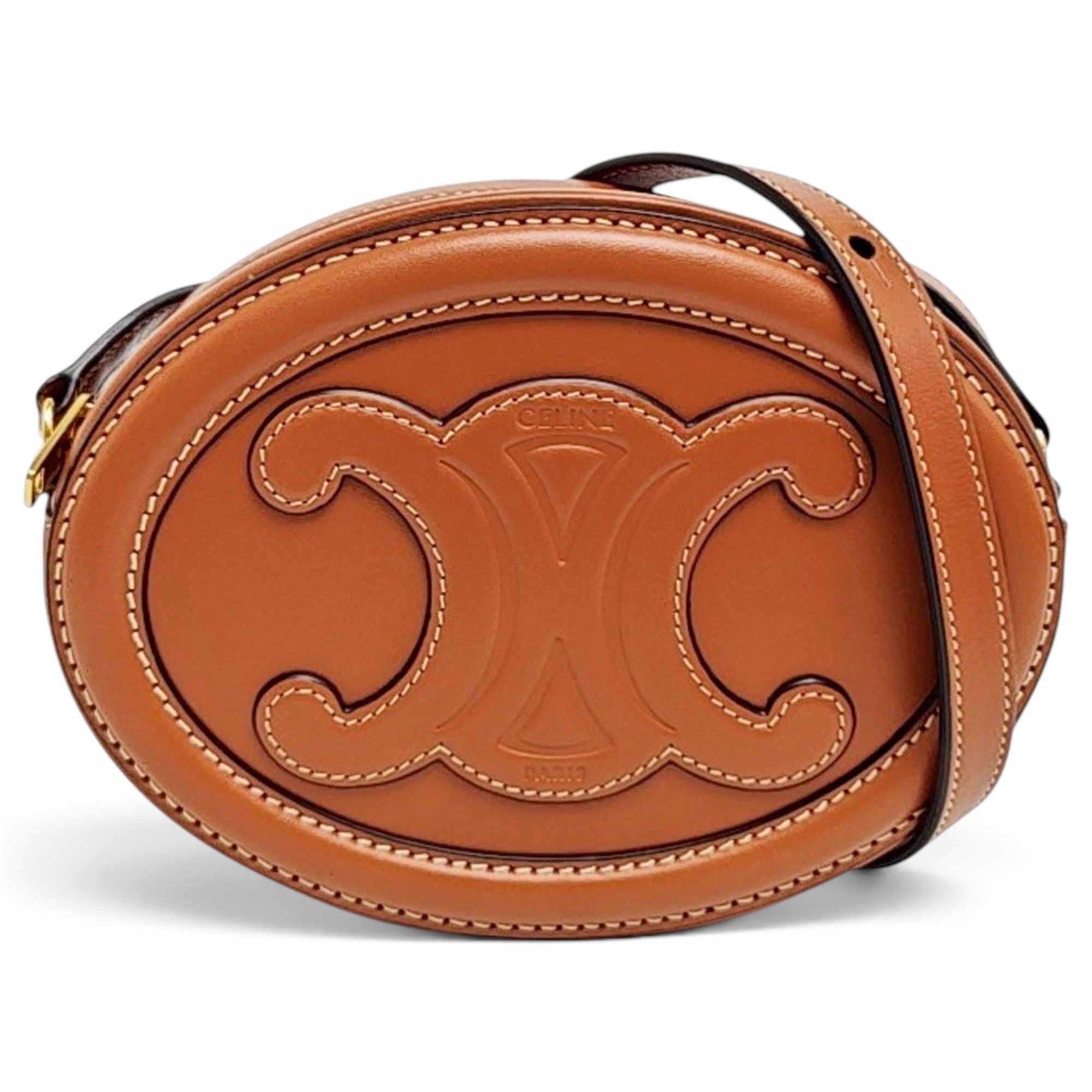 Triomphe leather handbag