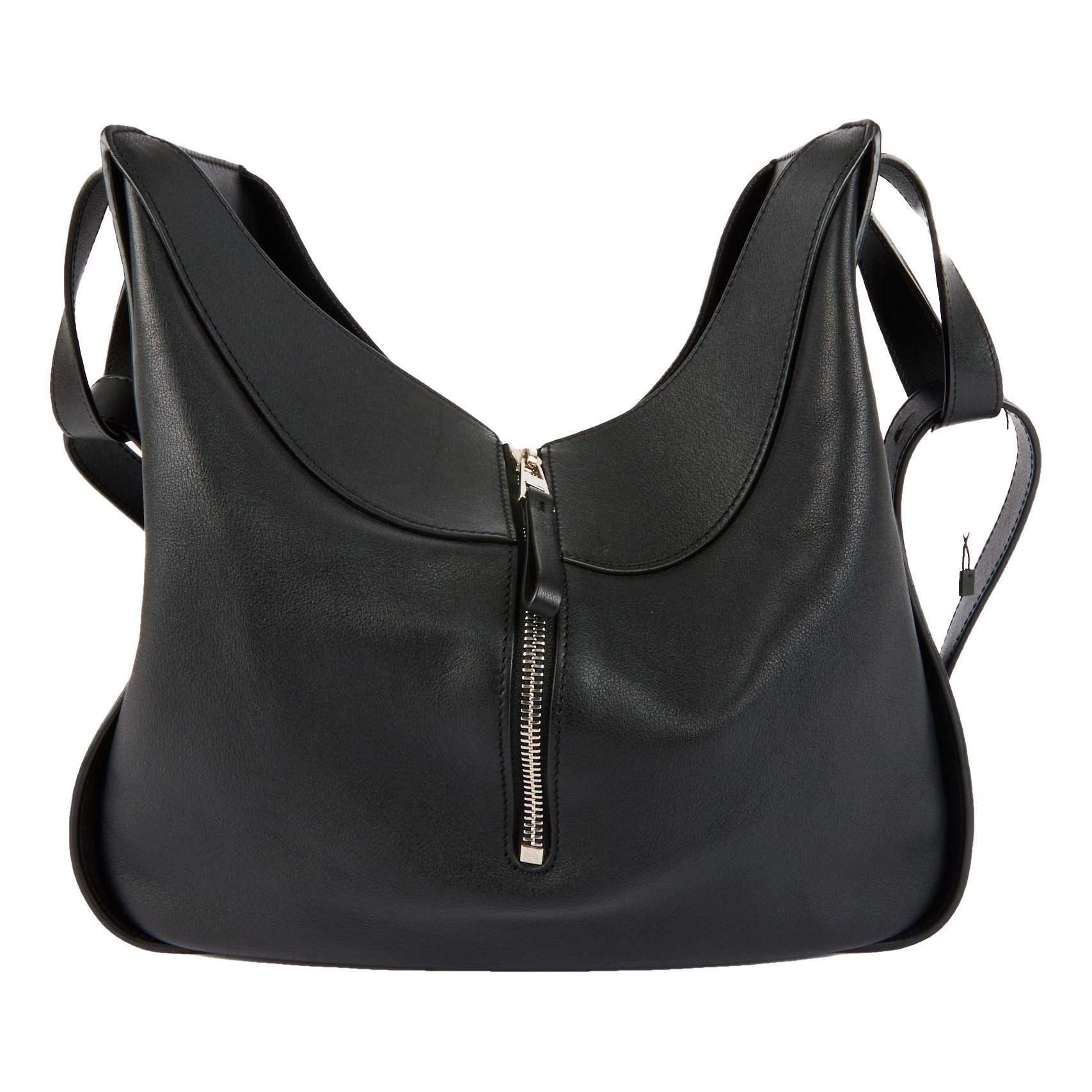 Hammock leather crossbody bag