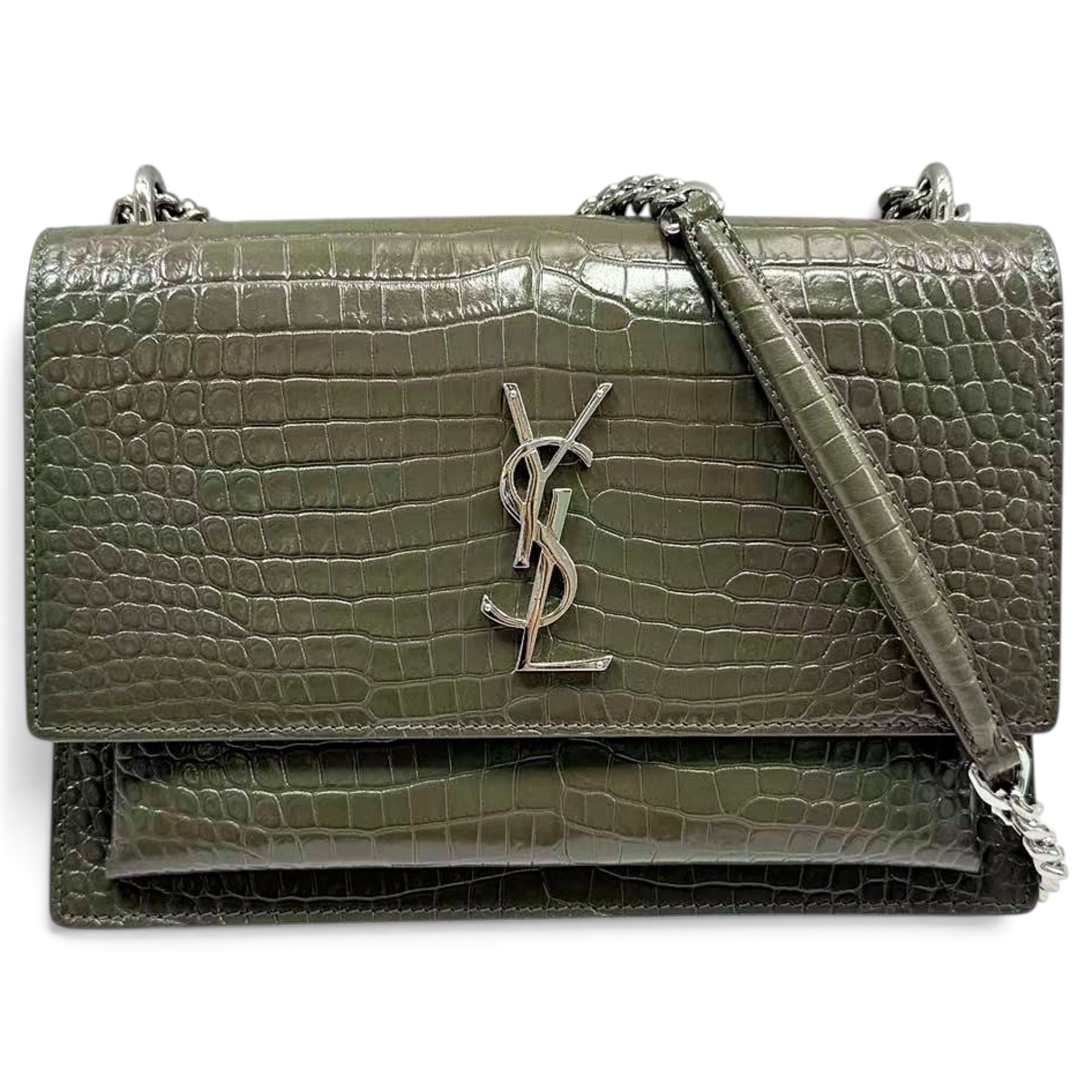 Sunset leather crossbody bag